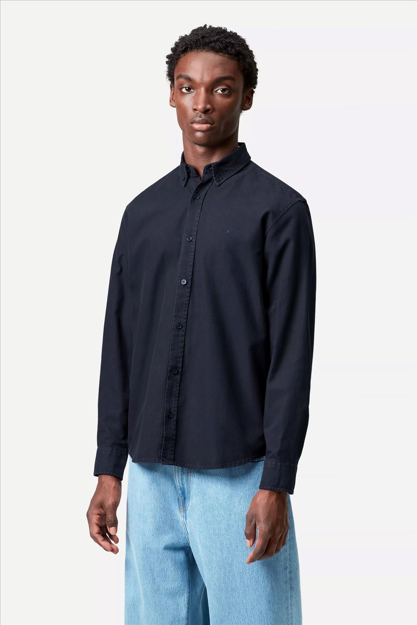 Carhartt WIP - Donkerblauw Bolton hemd