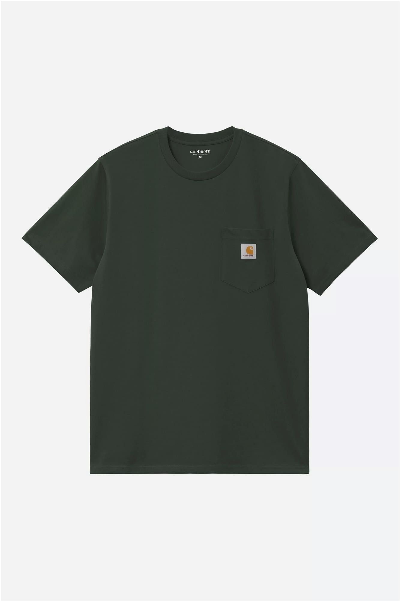 Carhartt WIP - Donkergroene Pocket T-shirt