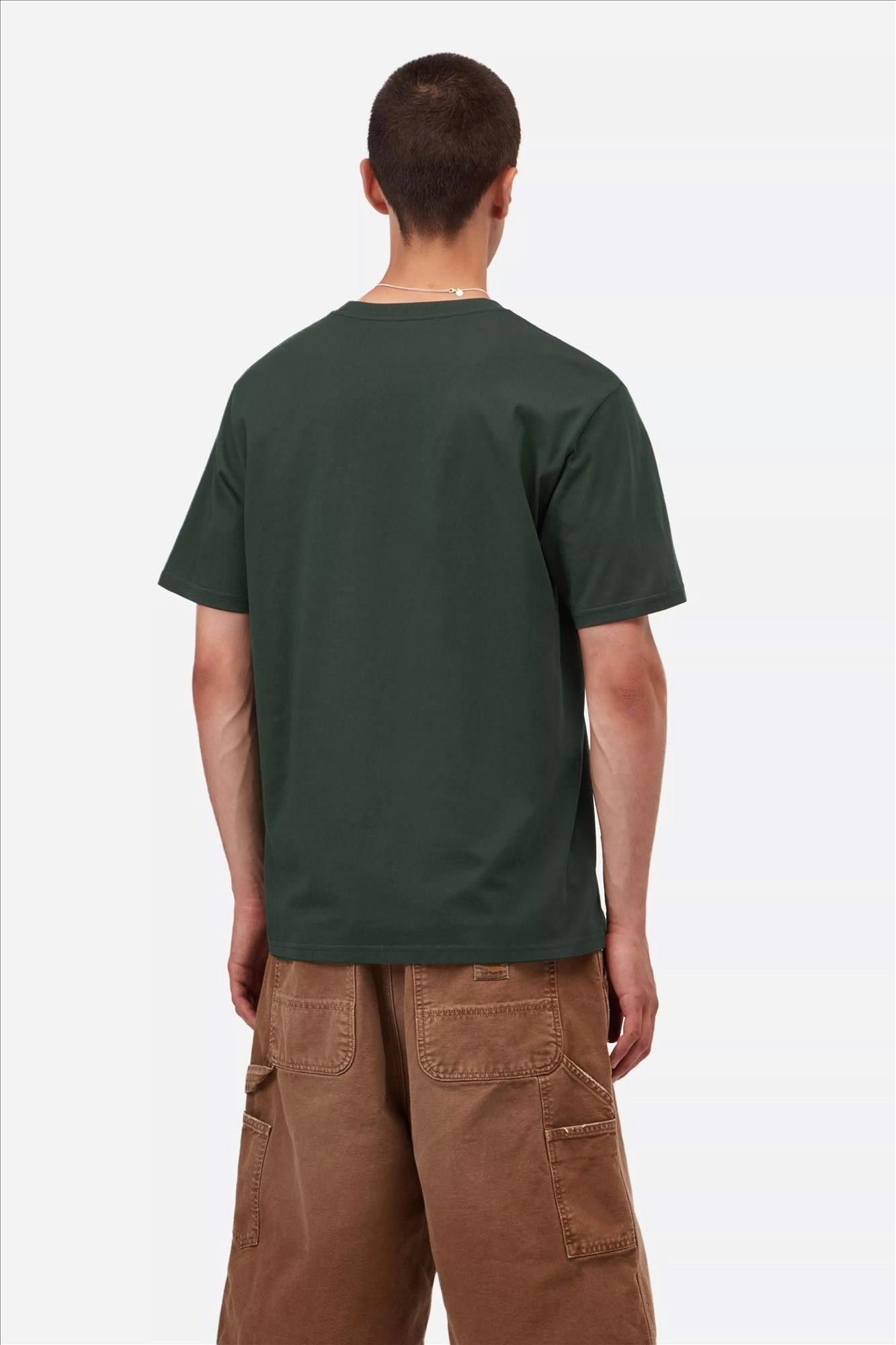 Carhartt WIP - Donkergroene Pocket T-shirt