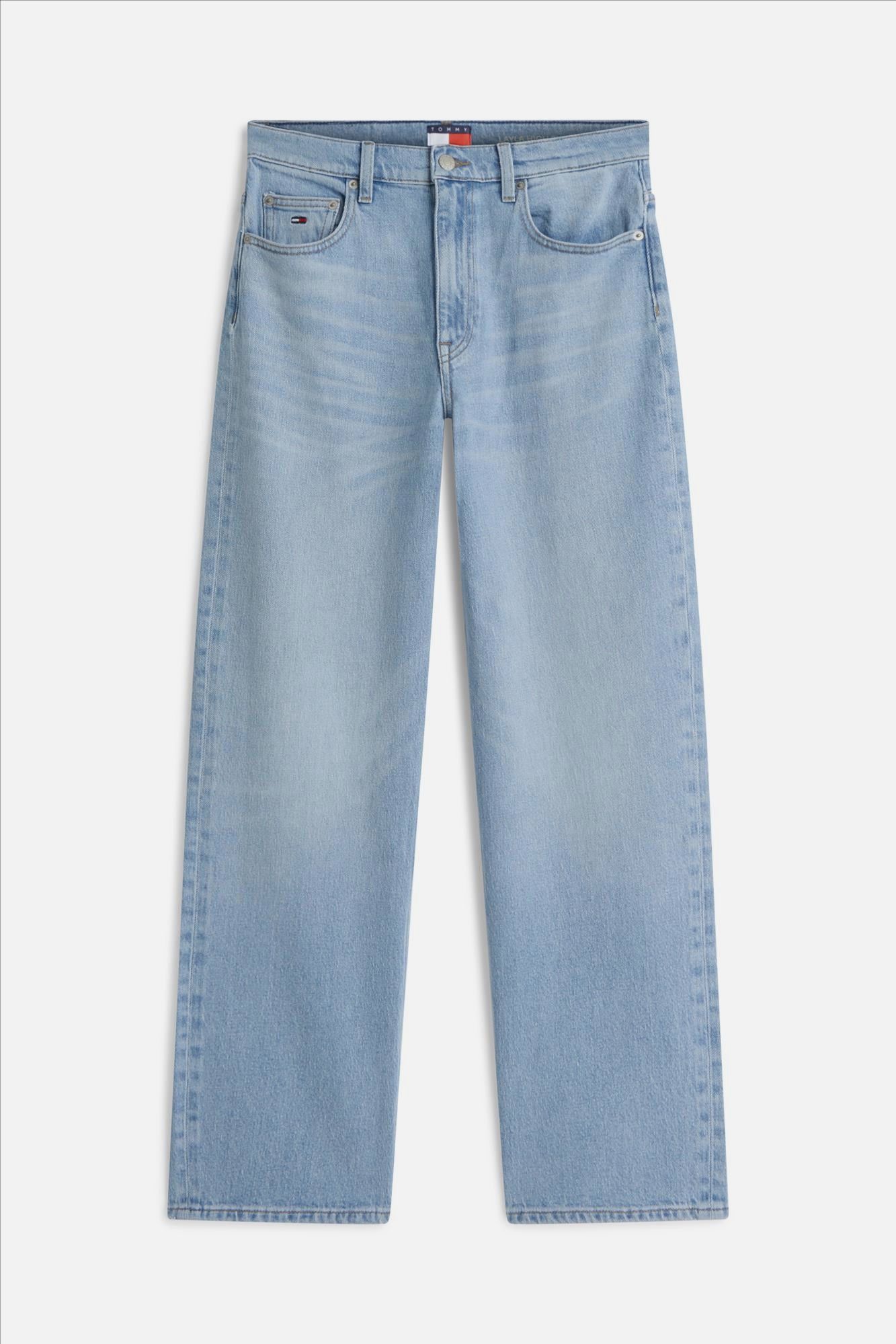 Tommy Jeans - Lichtblauwe Layla slim straight jeans