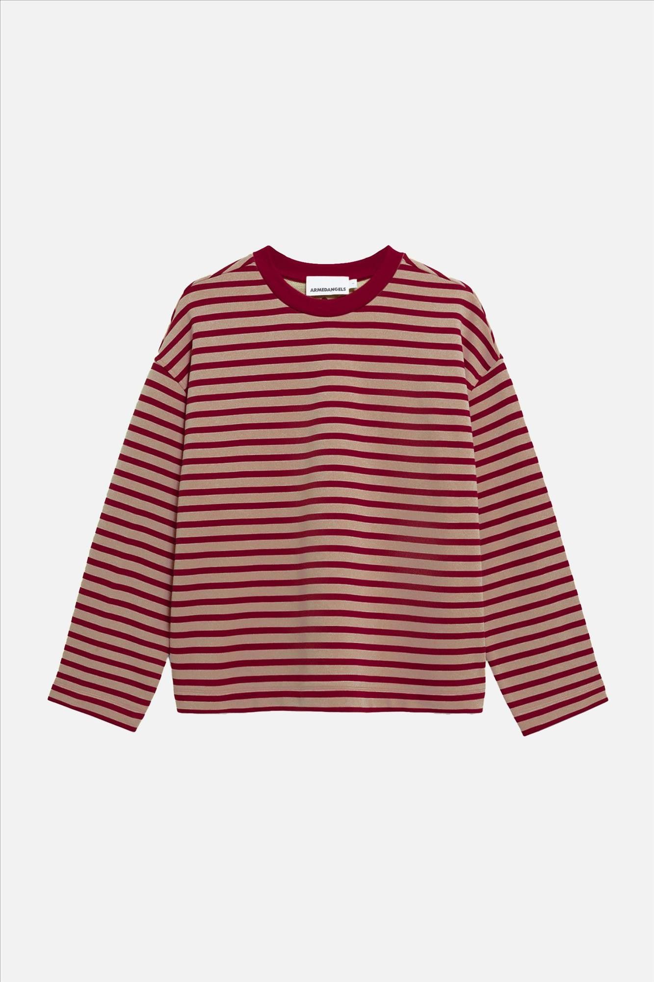 Armed Angels - Bordeaux-Beige Frankaa Maarlen sweater