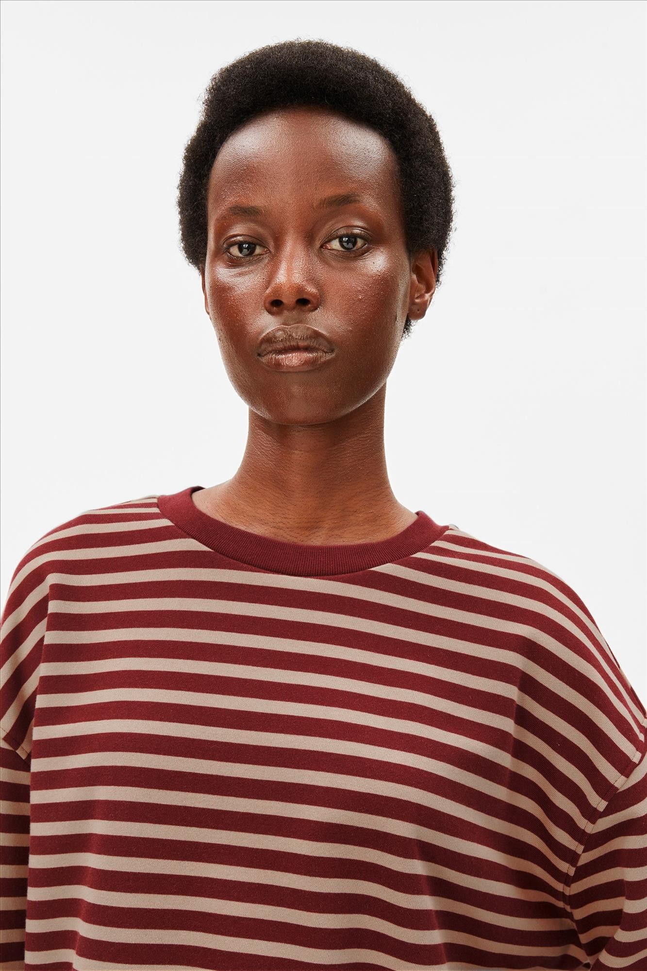 Armed Angels - Bordeaux-Beige Frankaa Maarlen sweater