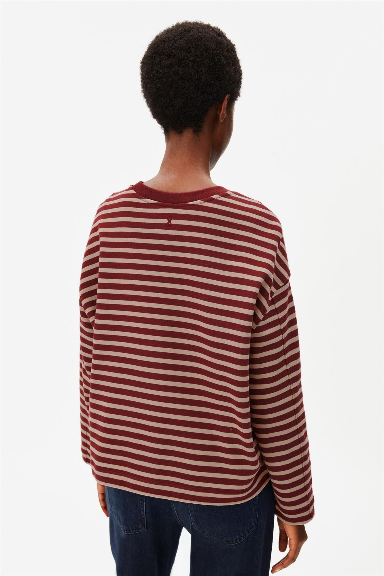 Armed Angels - Bordeaux-Beige Frankaa Maarlen sweater