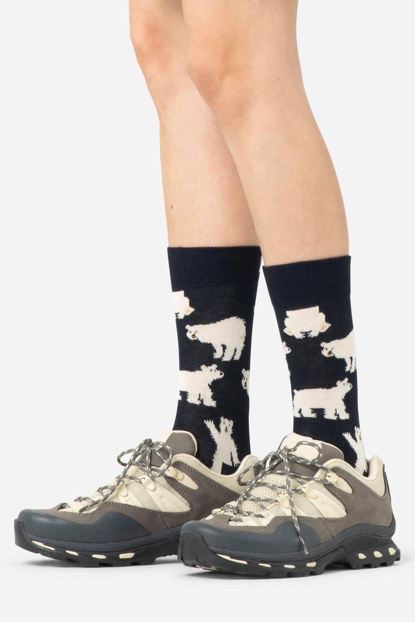 Happy Socks - Donkerblauwe Bear sokken, maat: 41-46