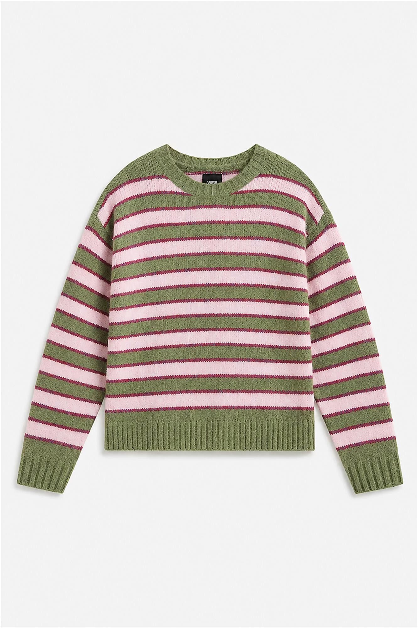 Vans  - Groen-Roze Rollins Stripe trui