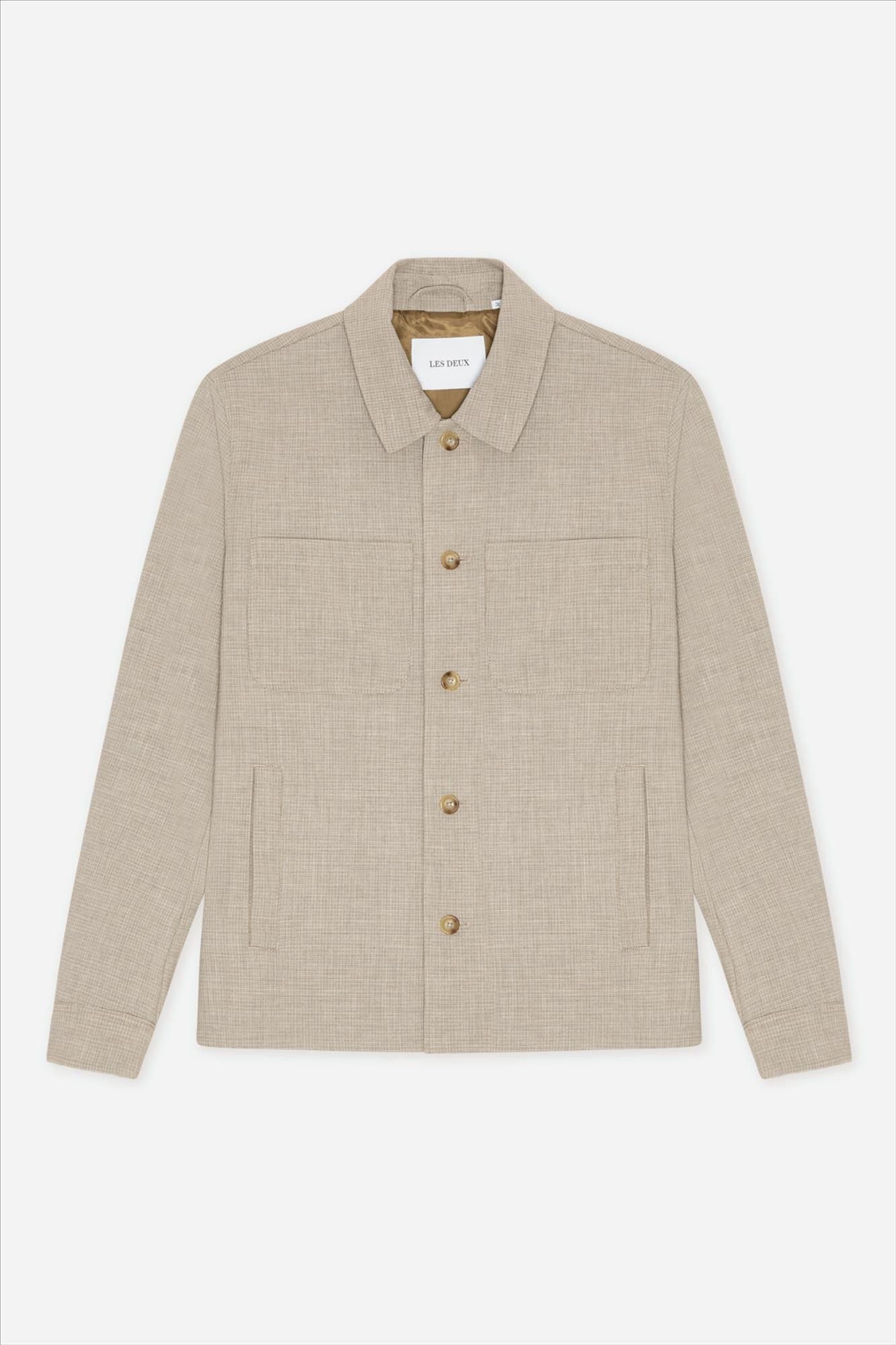 LES DEUX  - Beige Mini Check Hybrid jasje