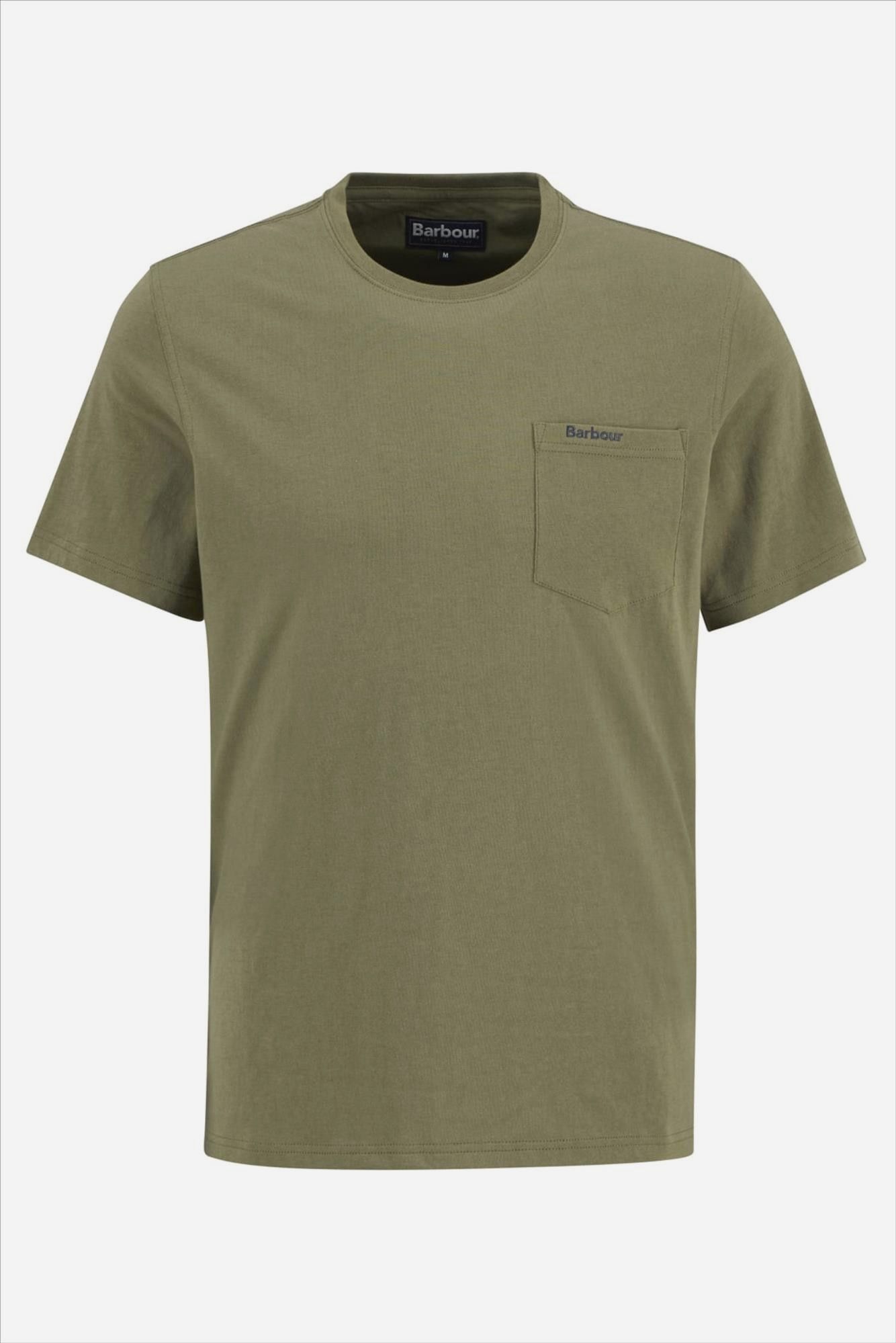 Barbour - Olijfgroene Langdon Pocket T-shirt