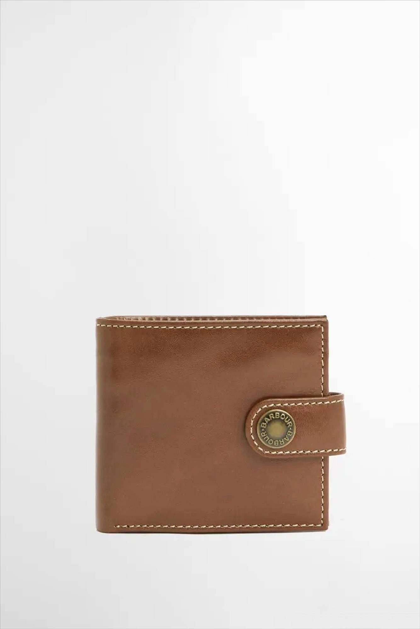 Barbour - Bruine Bolam Leather portemonnee