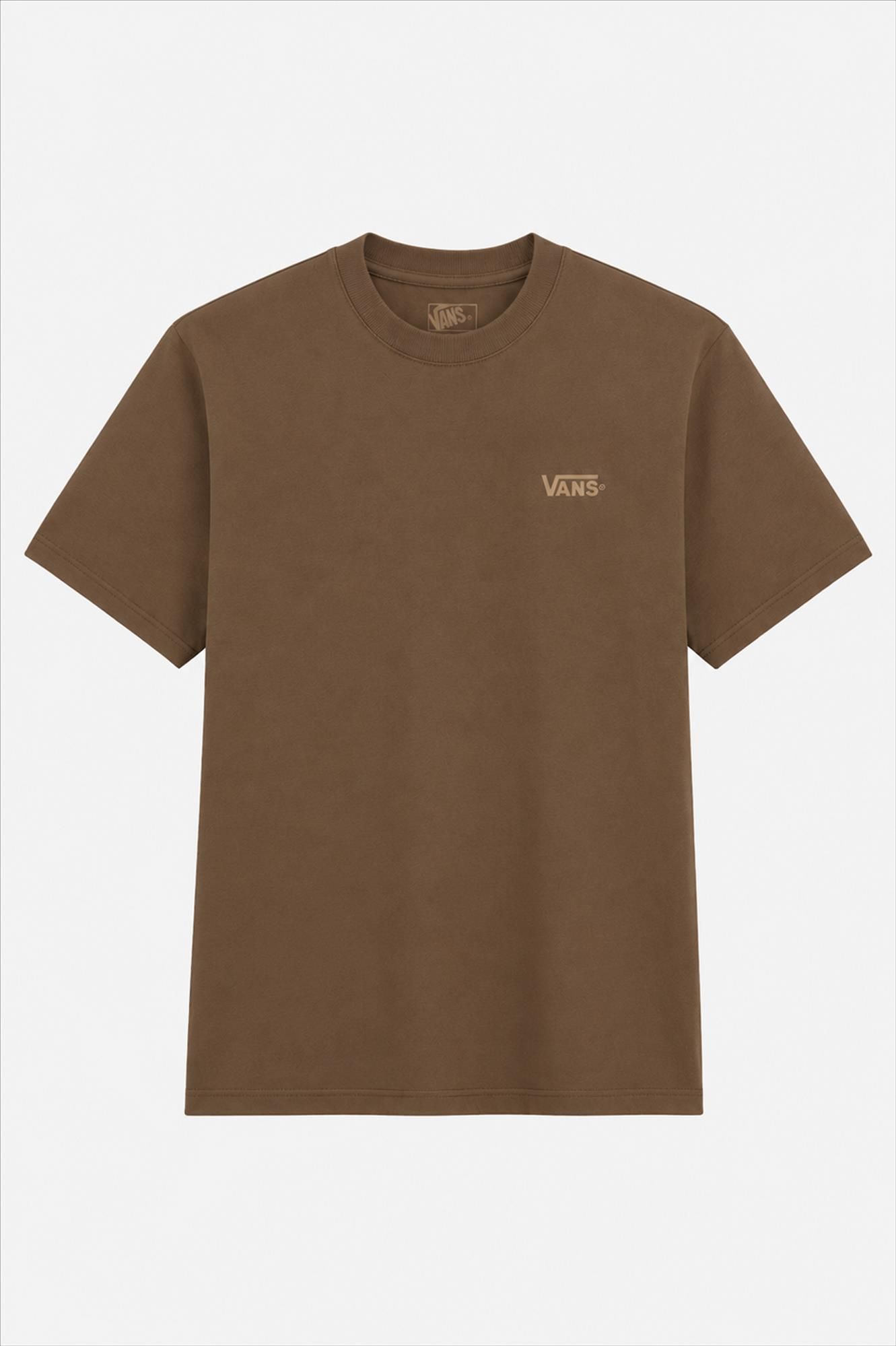 Vans  - Donkerbruine Left Chest Logo T-shirt
