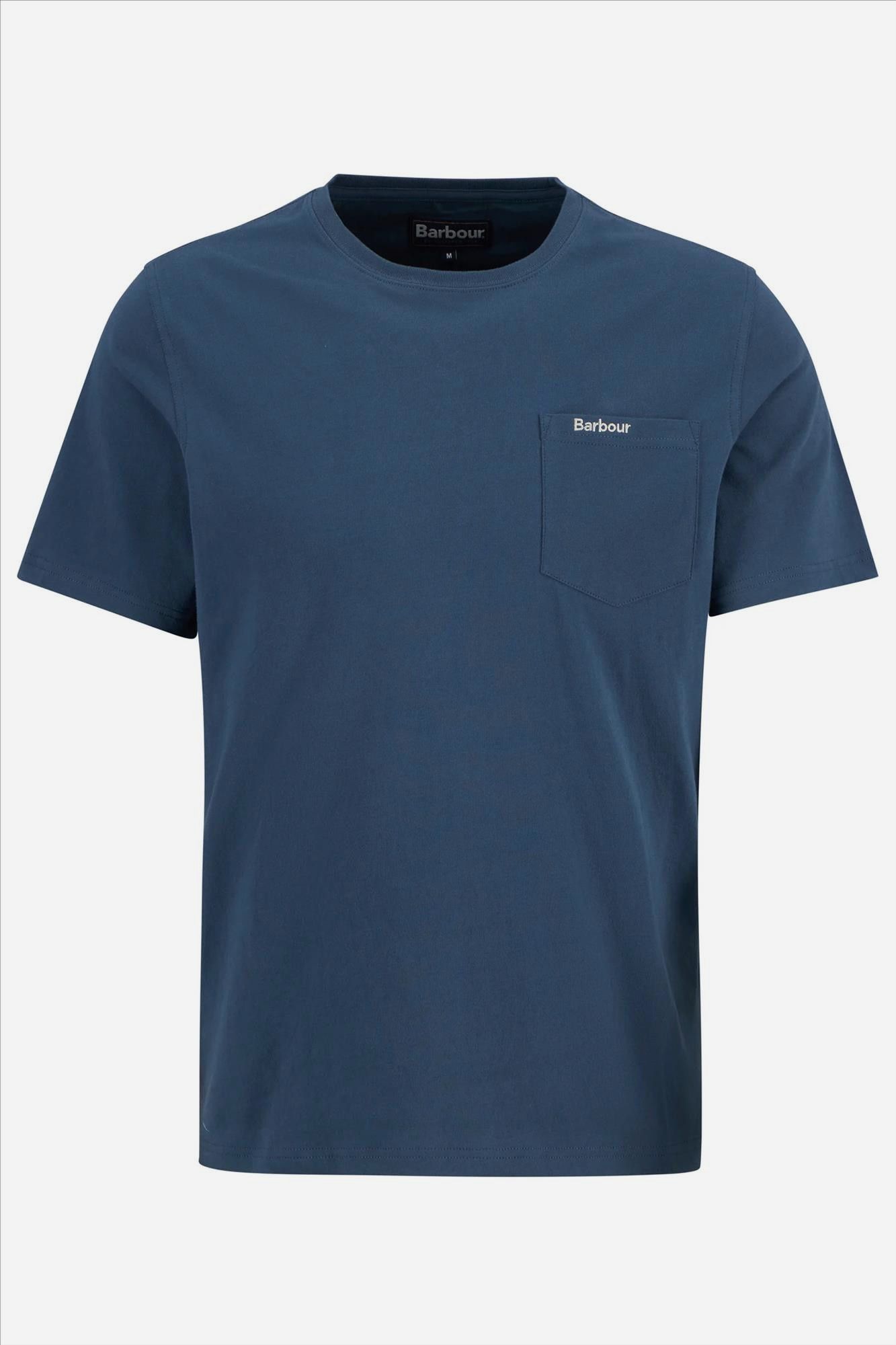 Barbour - Blauwe Langdon Pocket T-shirt