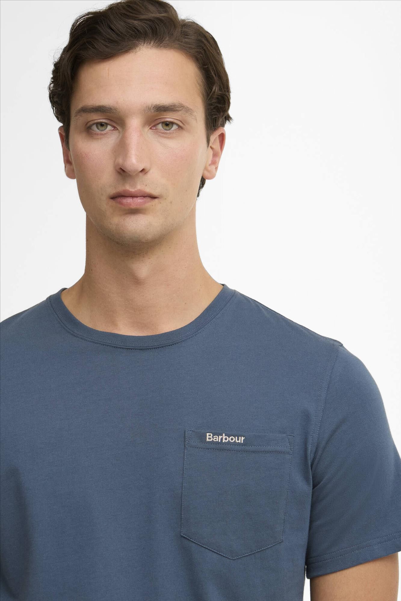 Barbour - Blauwe Langdon Pocket T-shirt
