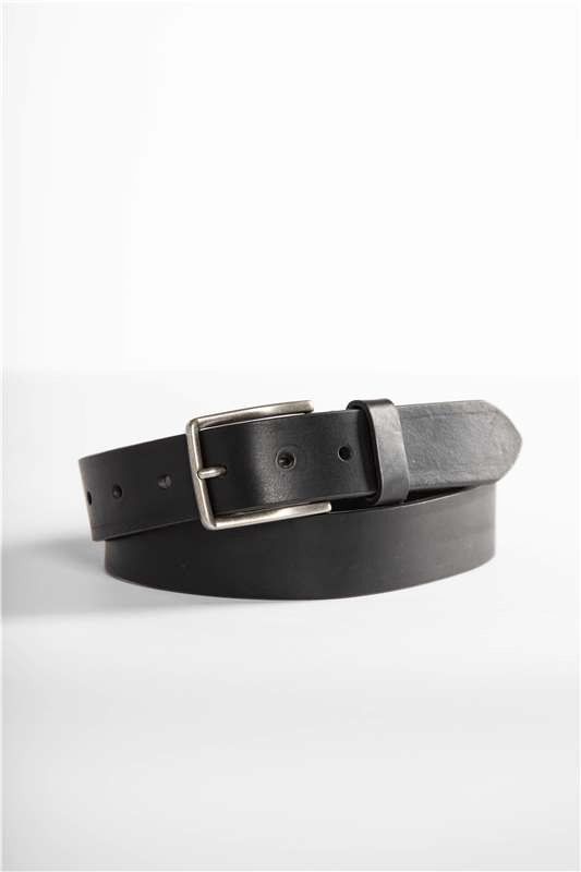 Vano - Zwarte lederen riem