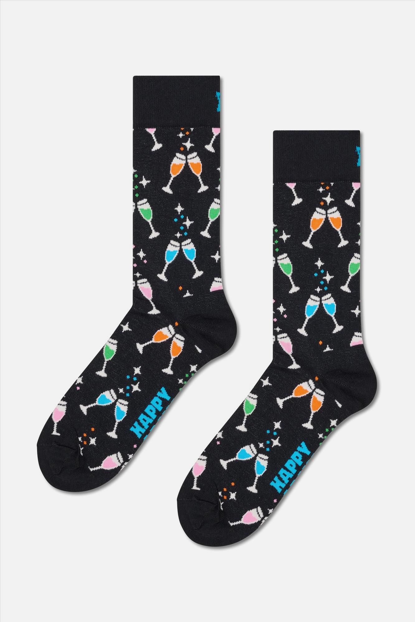Happy Socks - Zwarte Cheers sokken, maat: 36-40