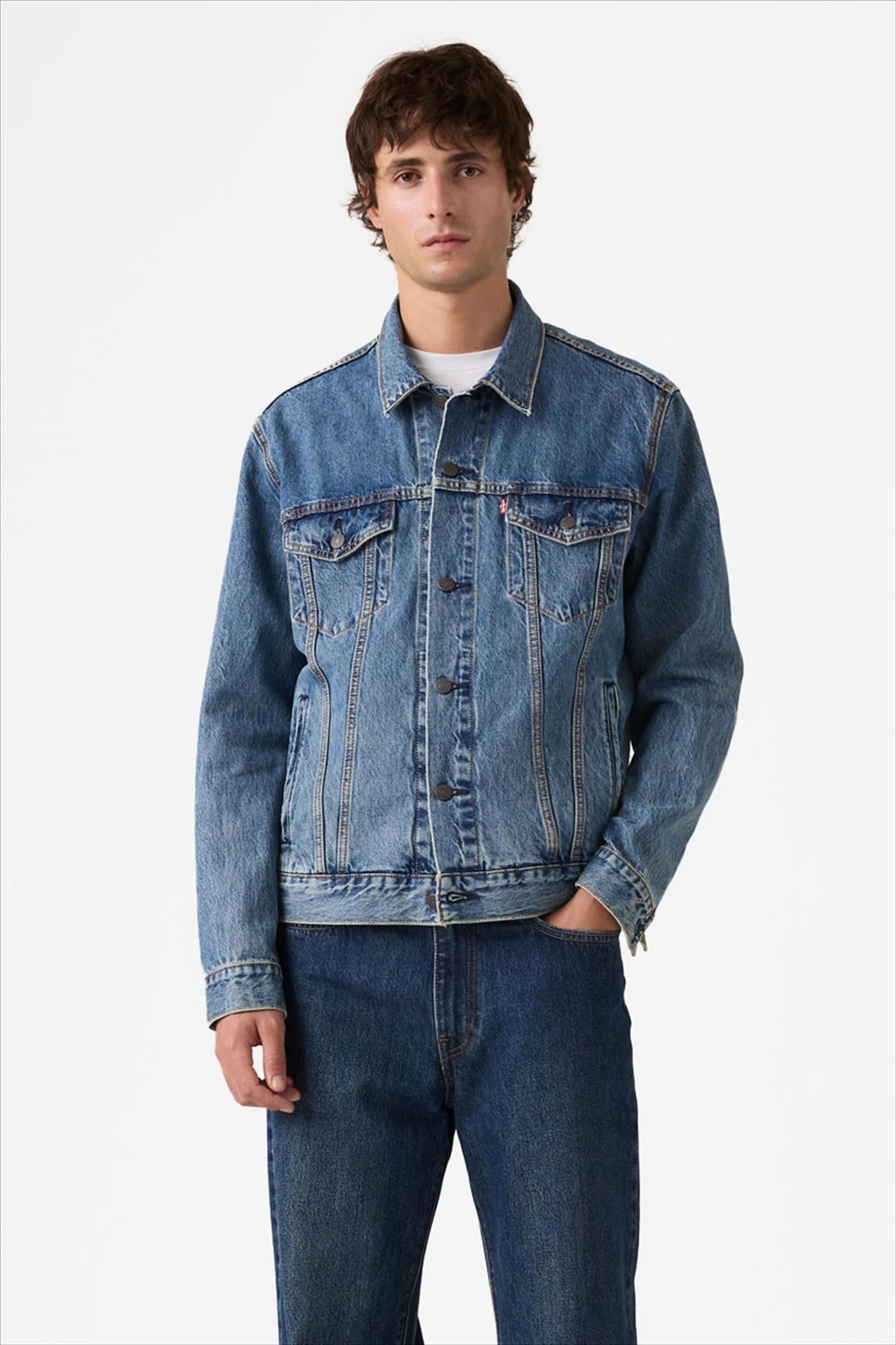 Levi's - Middenblauwe Standard trucker jacket