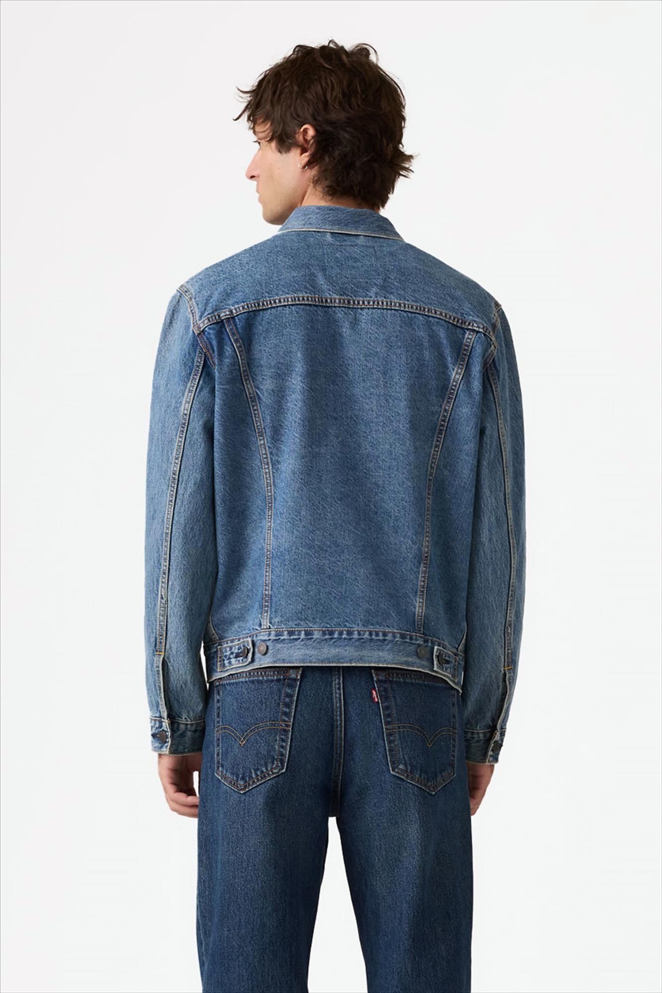 Levi's - Middenblauwe Standard trucker jacket