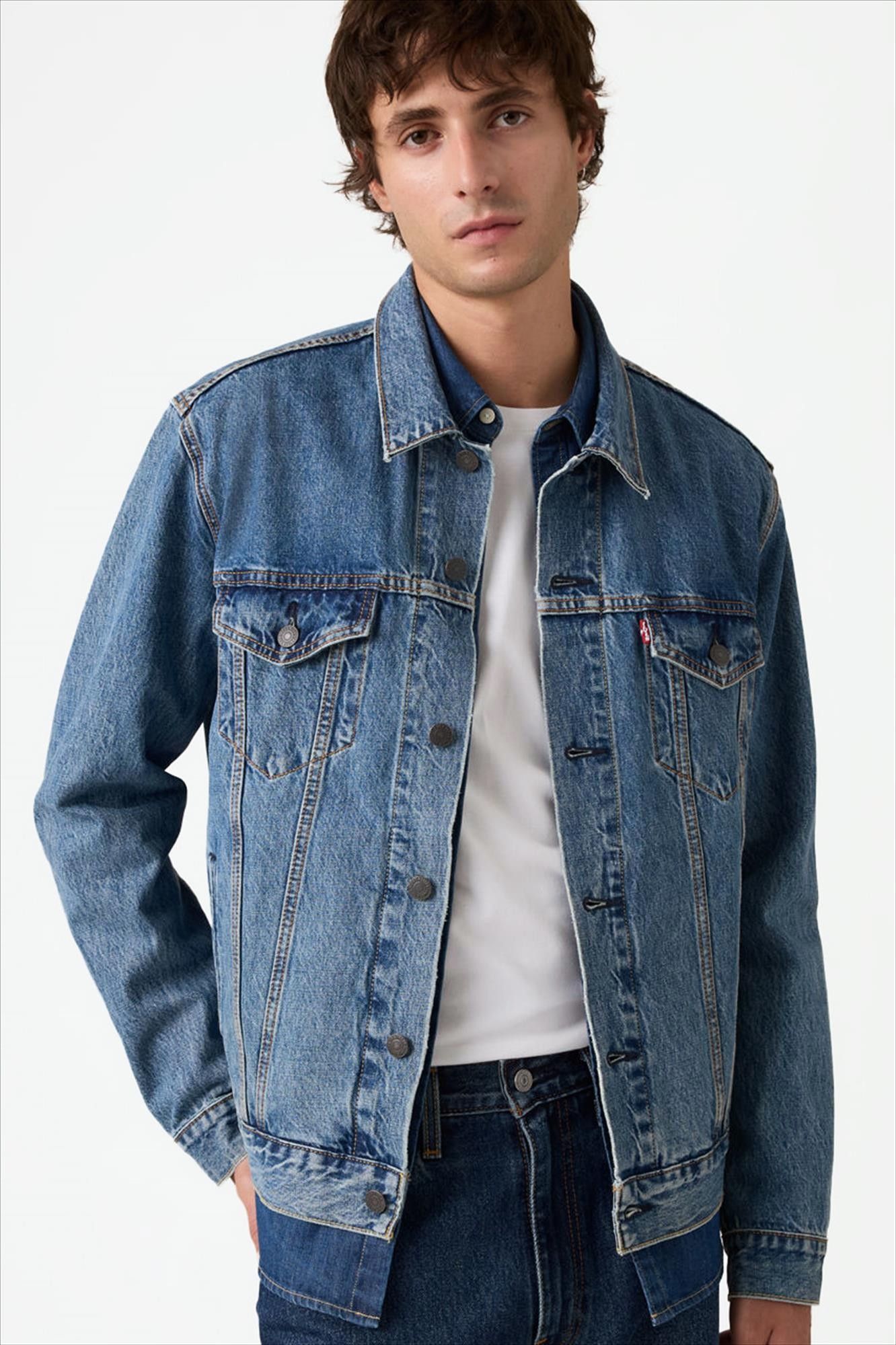 Levi's - Middenblauwe Standard trucker jacket