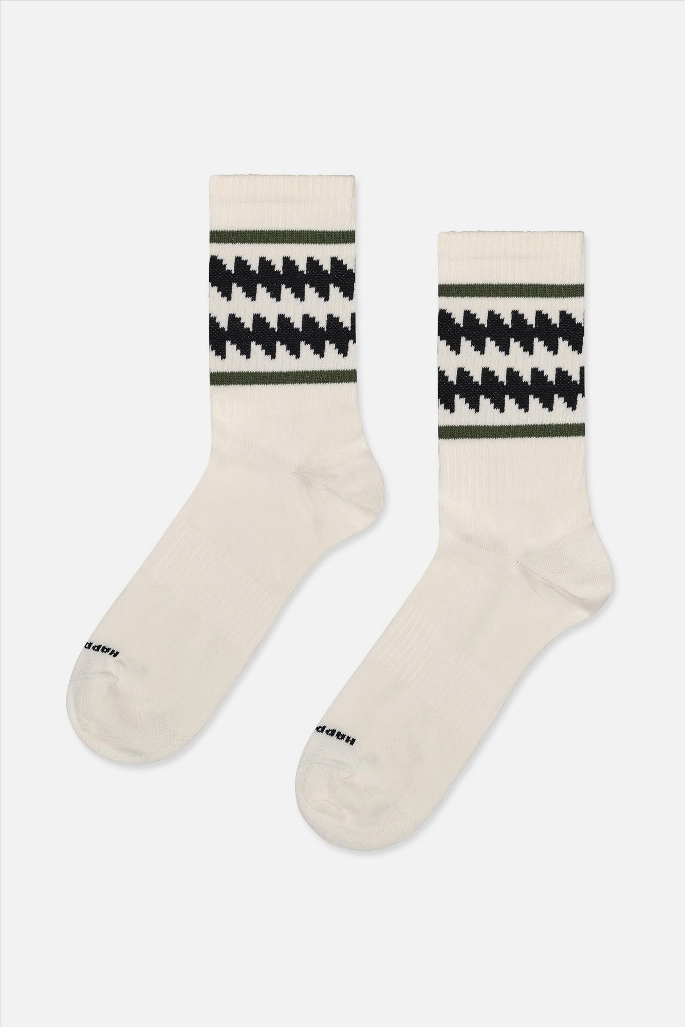 Happy Socks - Ecru Zic Zac Stripe sokken, maat: 41-46