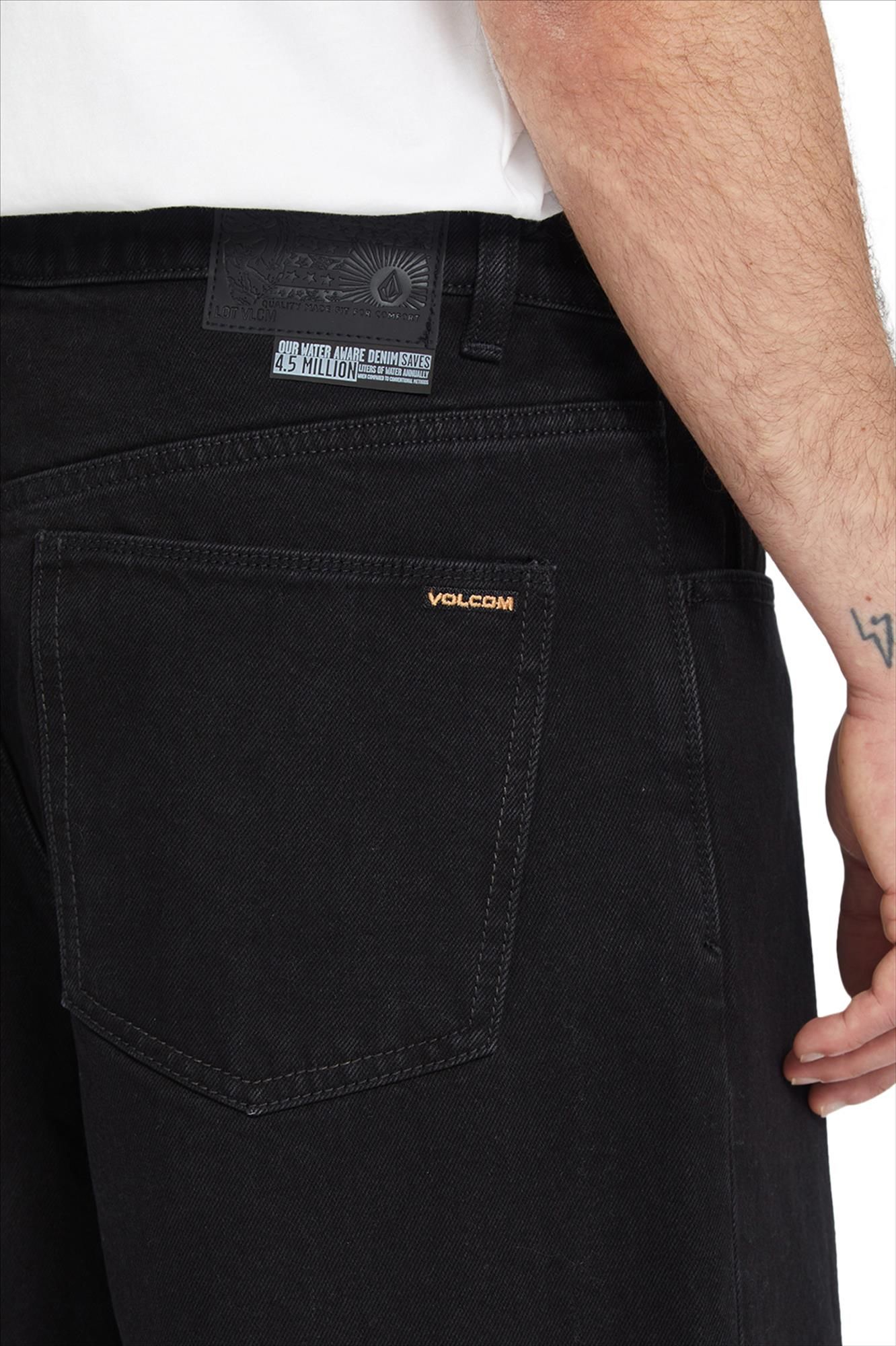 Volcom - Zwarte Billow loose jeans