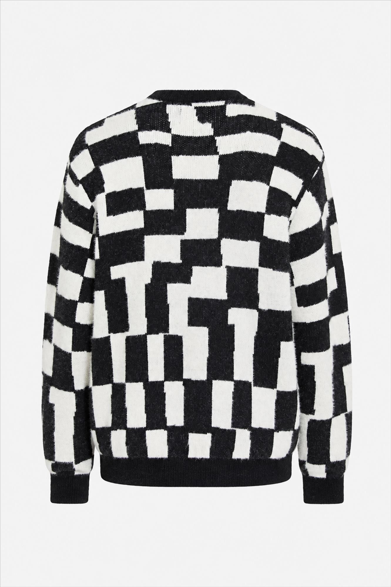 Volcom - Zwart-Witte Carrau Check trui