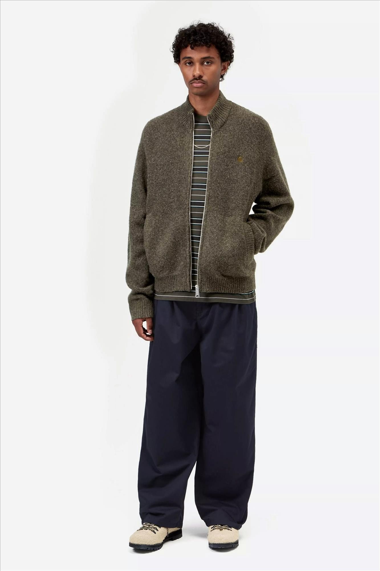 Carhartt WIP - Kaki Curtis sweater jacket