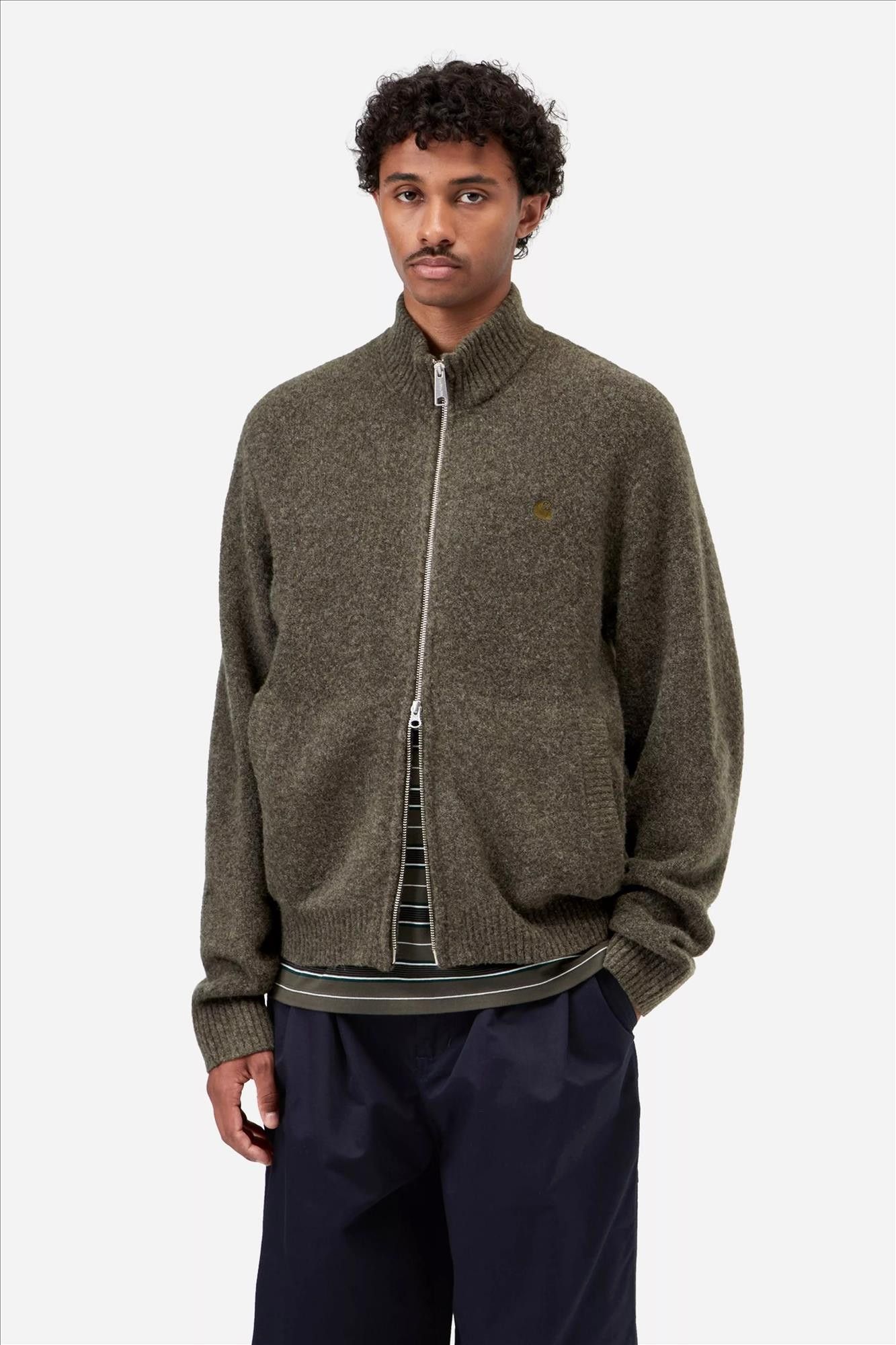 Carhartt WIP - Kaki Curtis sweater jacket