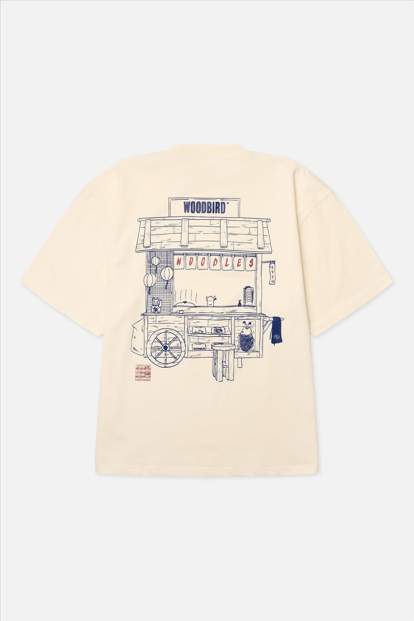 WOODBIRD - Ecru Beam Cart T-shirt