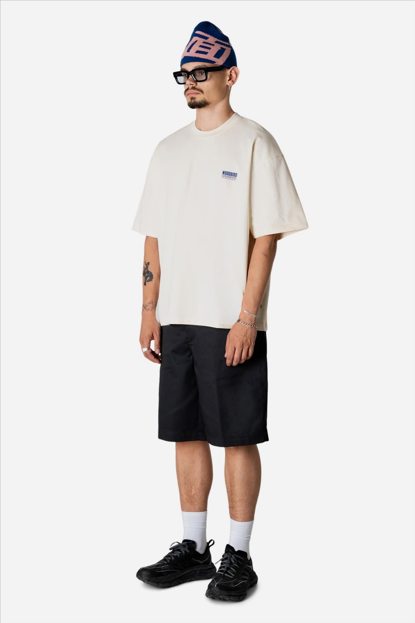 WOODBIRD - Ecru Beam Cart T-shirt