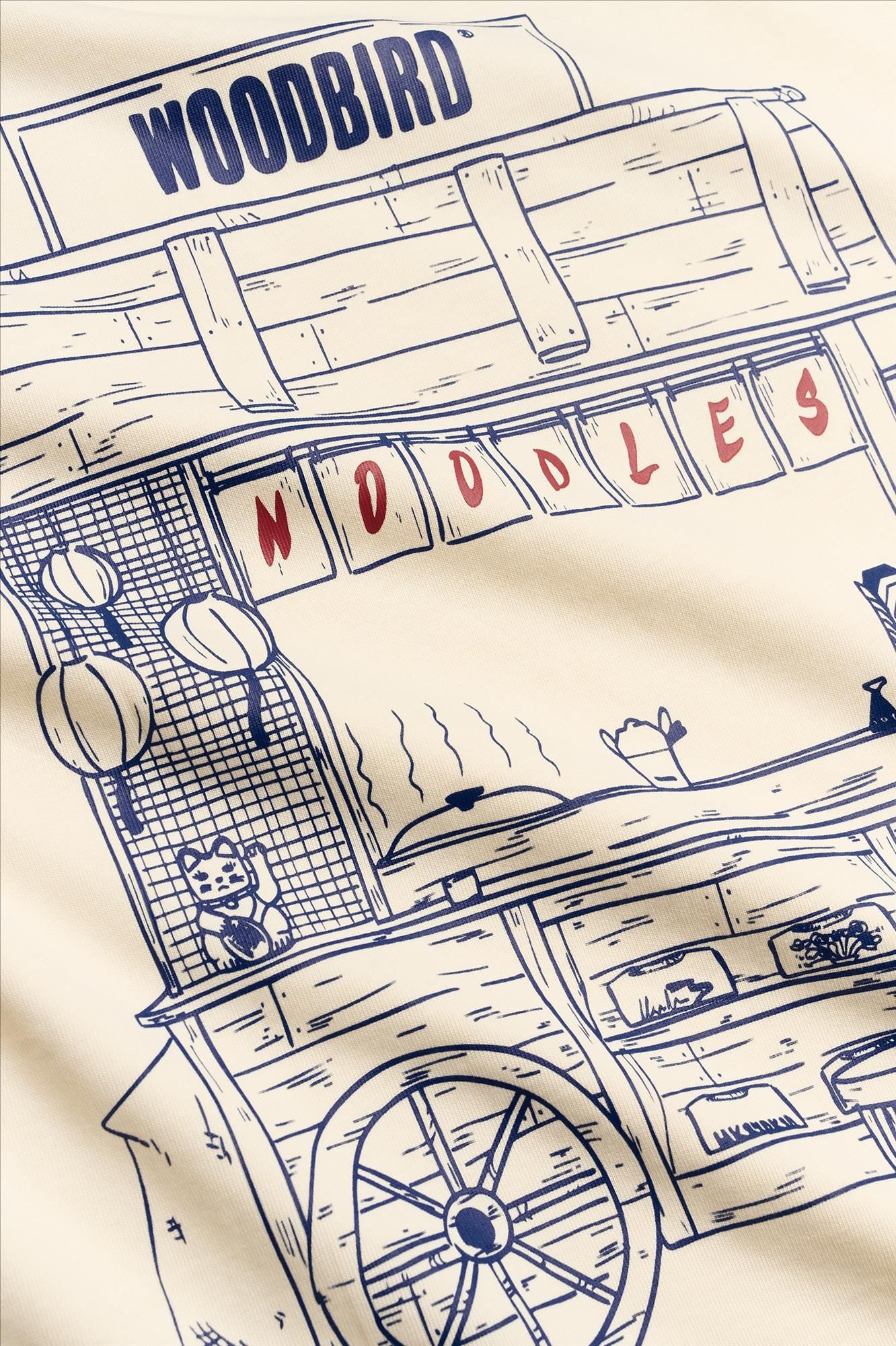 WOODBIRD - Ecru Beam Cart T-shirt