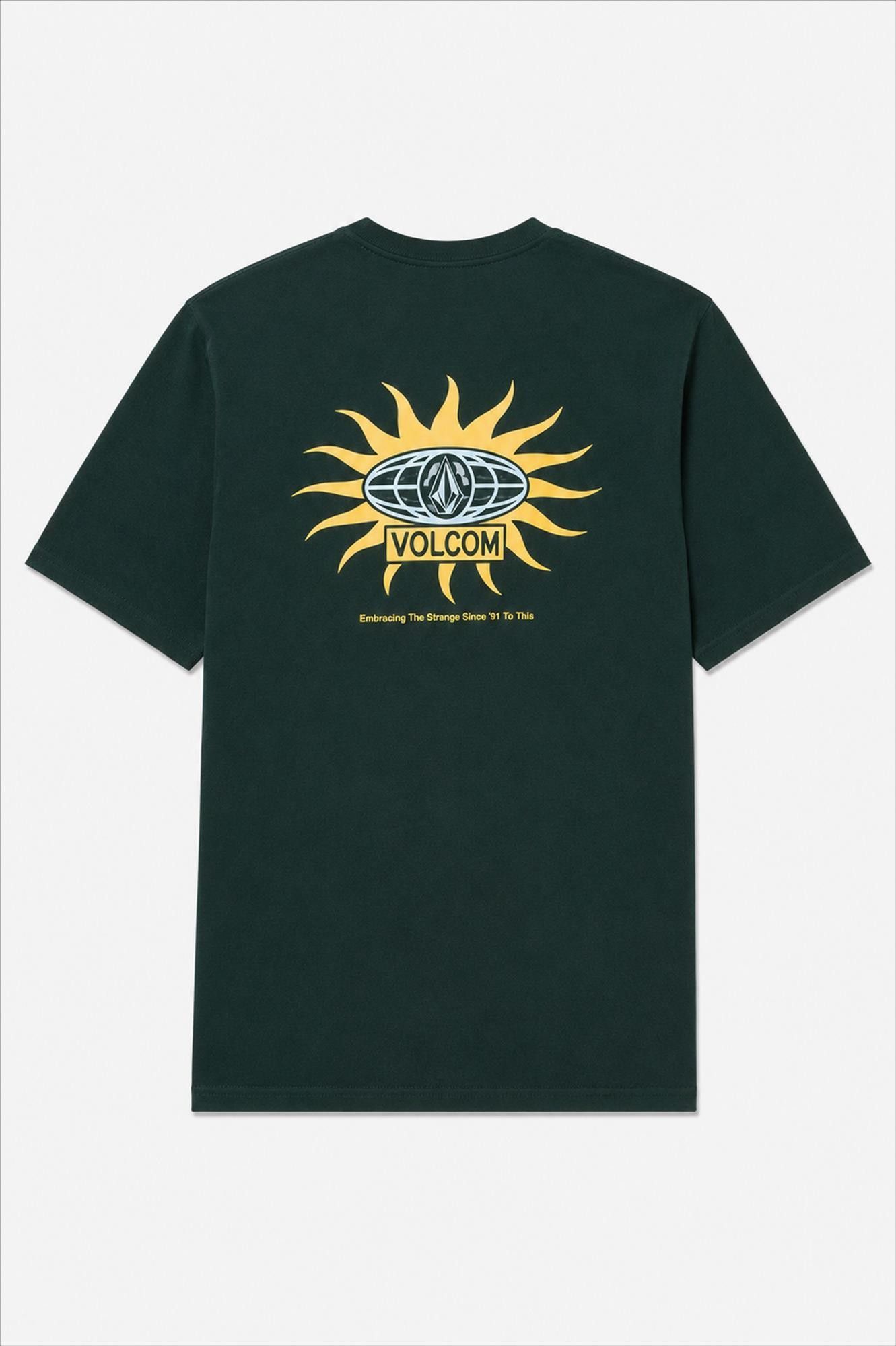Volcom - Donkergroene Sunlog T-shirt