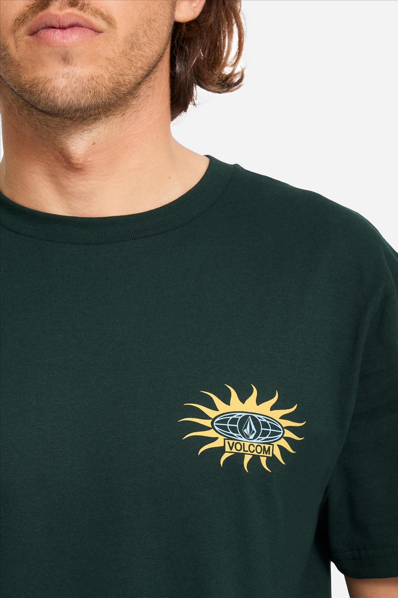 Volcom - Donkergroene Sunlog T-shirt