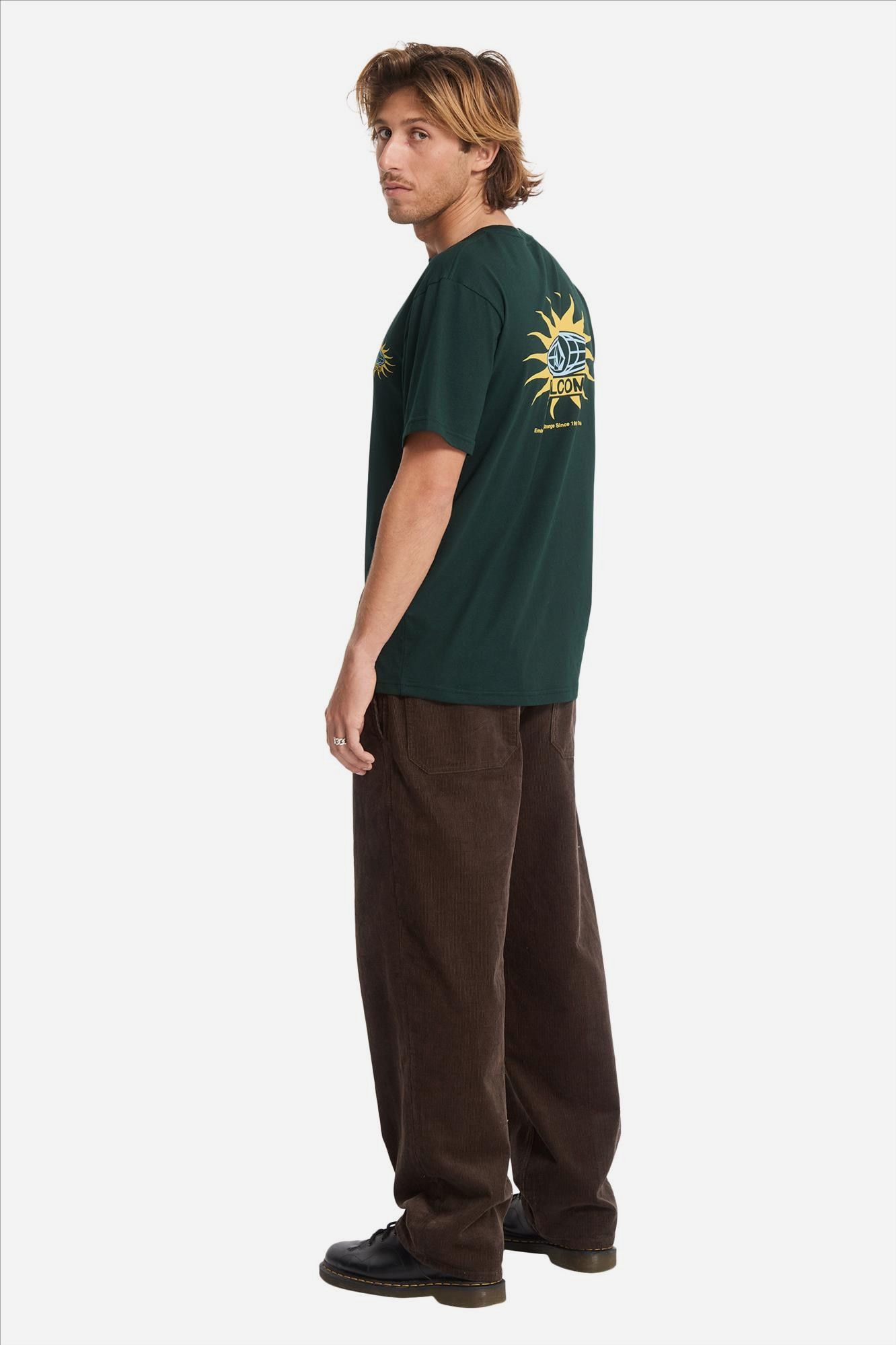 Volcom - Donkergroene Sunlog T-shirt