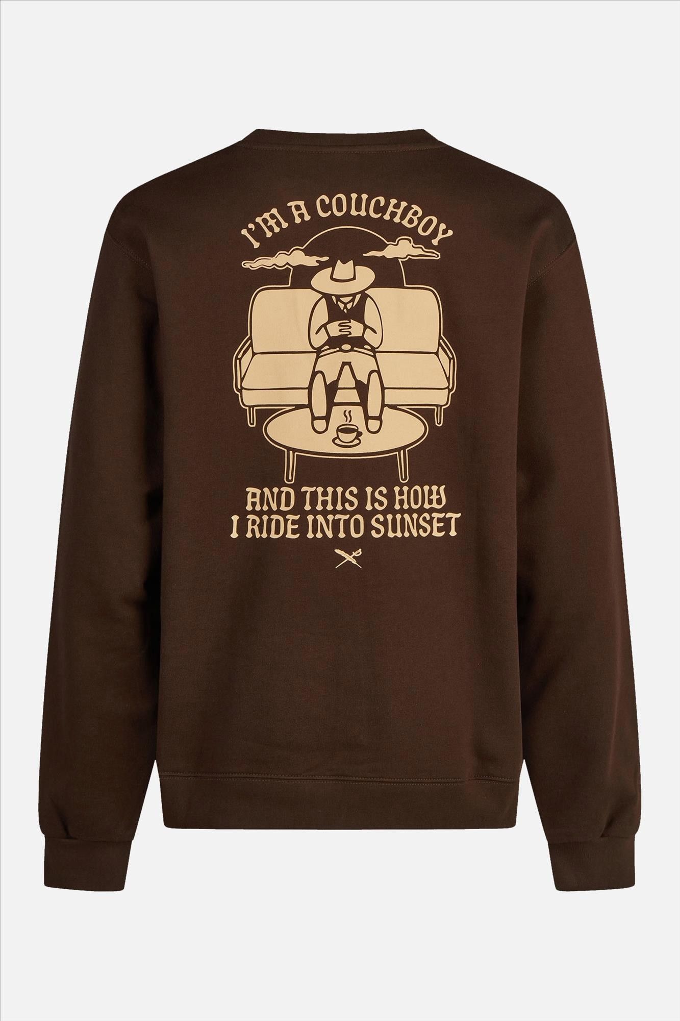 Iriedaily - Donkerbruine Couchboy sweater