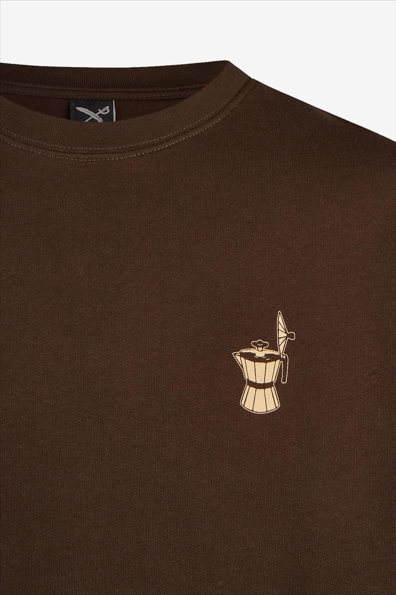 Iriedaily - Donkerbruine Couchboy sweater