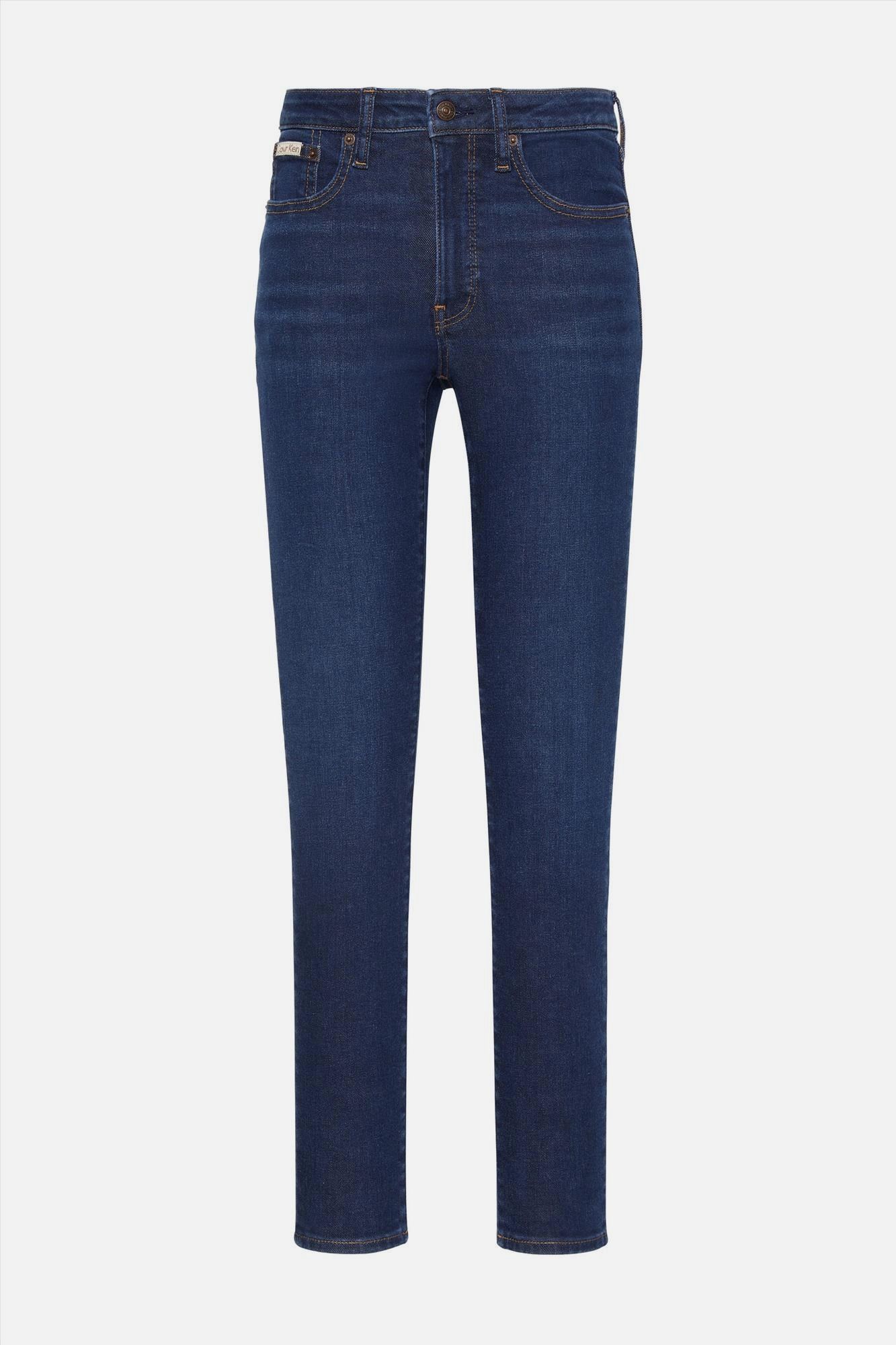 Calvin Klein Jeans - Donkerblauwe Mid Rise skinny jeans