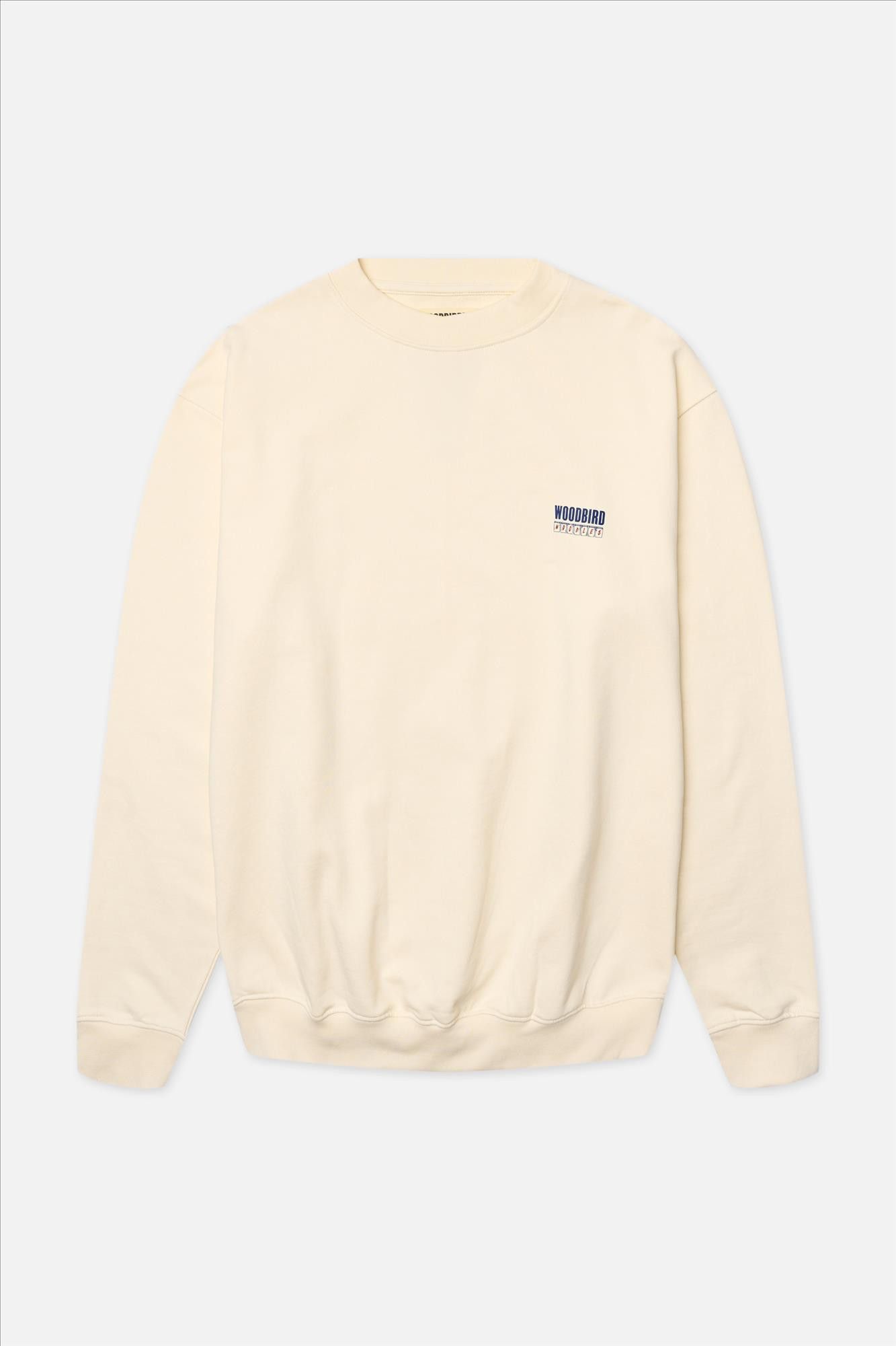 WOODBIRD - Ecru Cane Cart Crew sweater