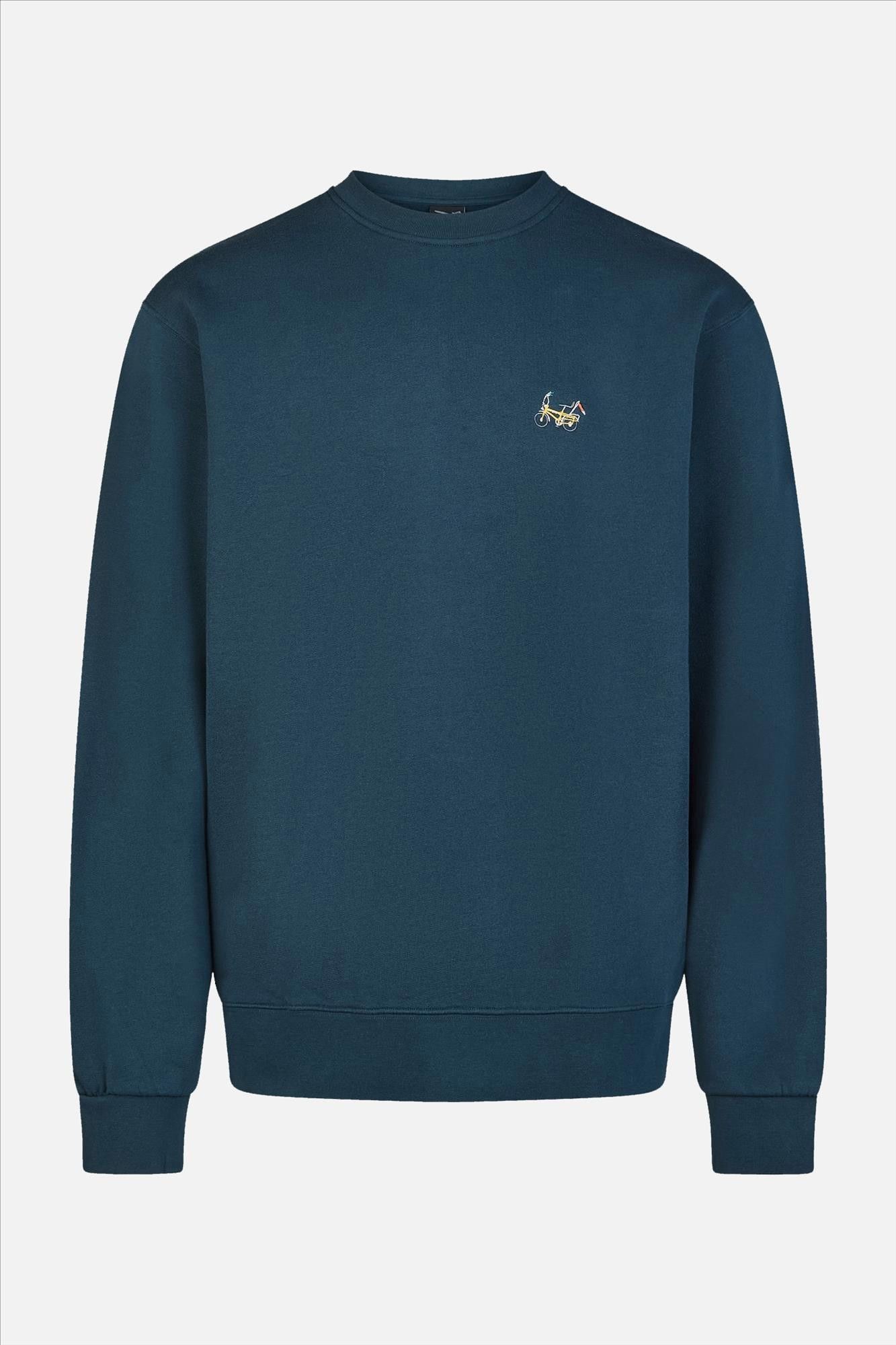 Iriedaily - Blauwgroene Bonacycle sweater