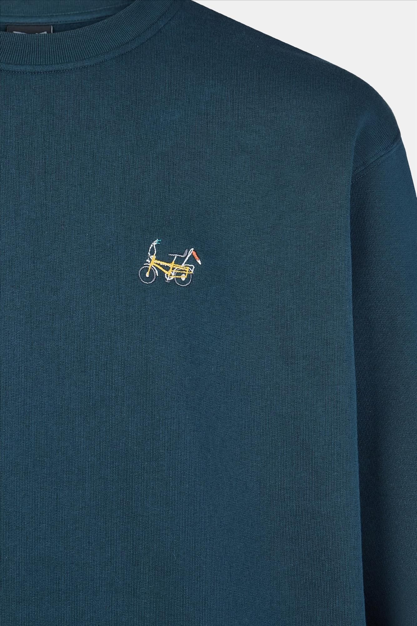 Iriedaily - Blauwgroene Bonacycle sweater