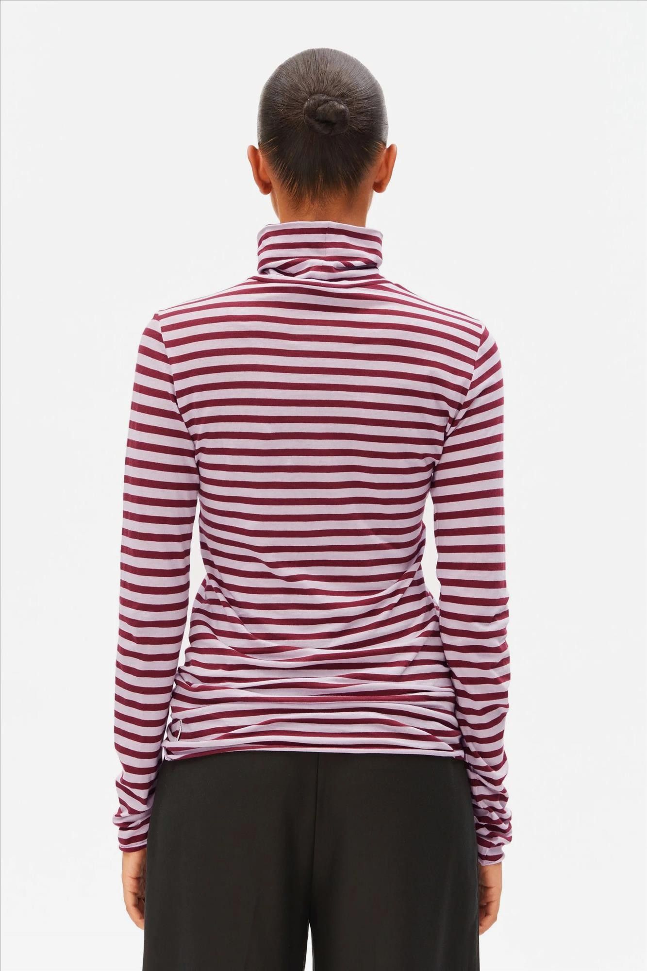 Armed Angels - Bordeaux-Lichtpaarse Grazilianaa Stripe longsleeve