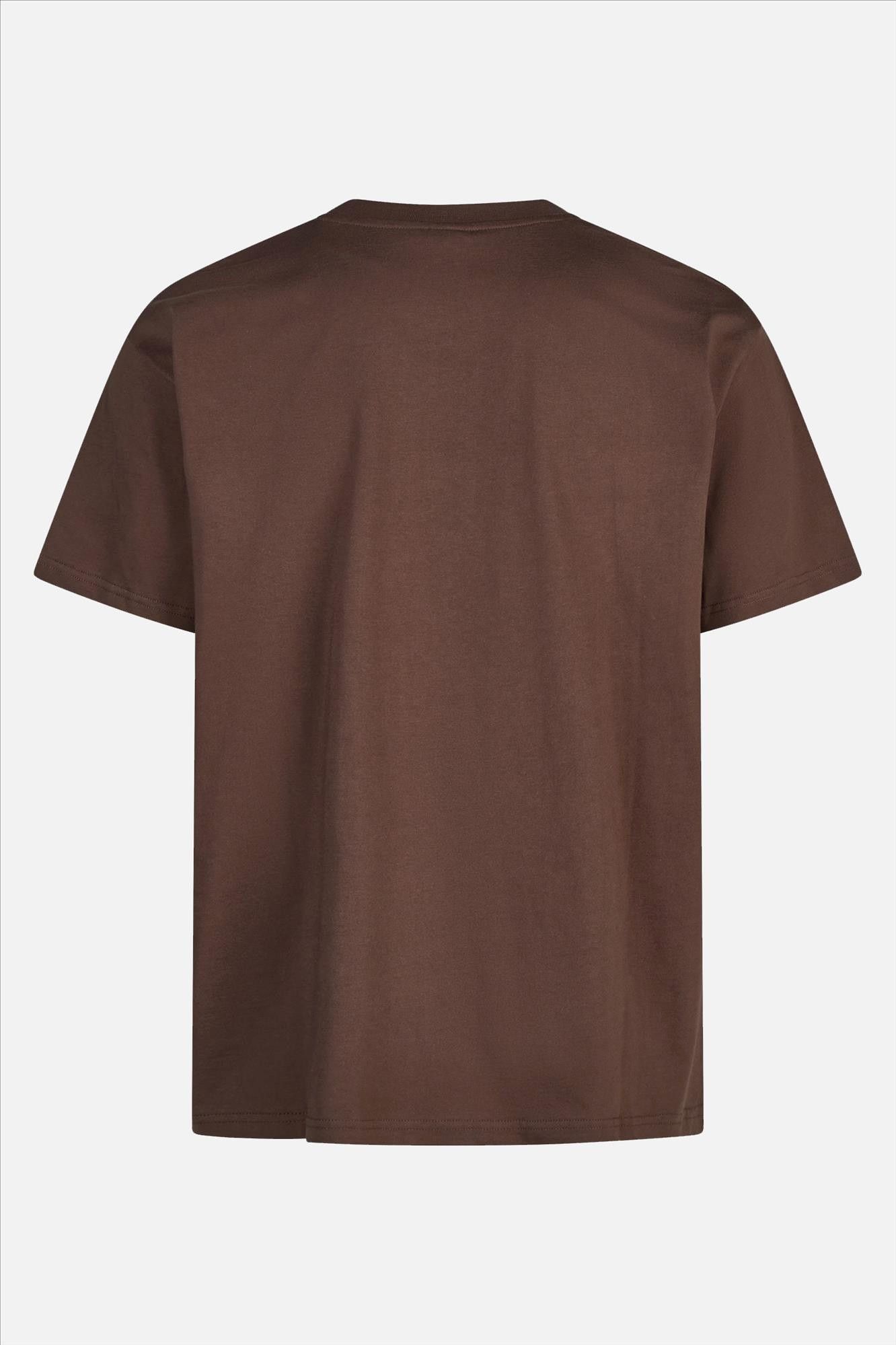 Iriedaily - Donkerbruine Serial Chiller T-shirt