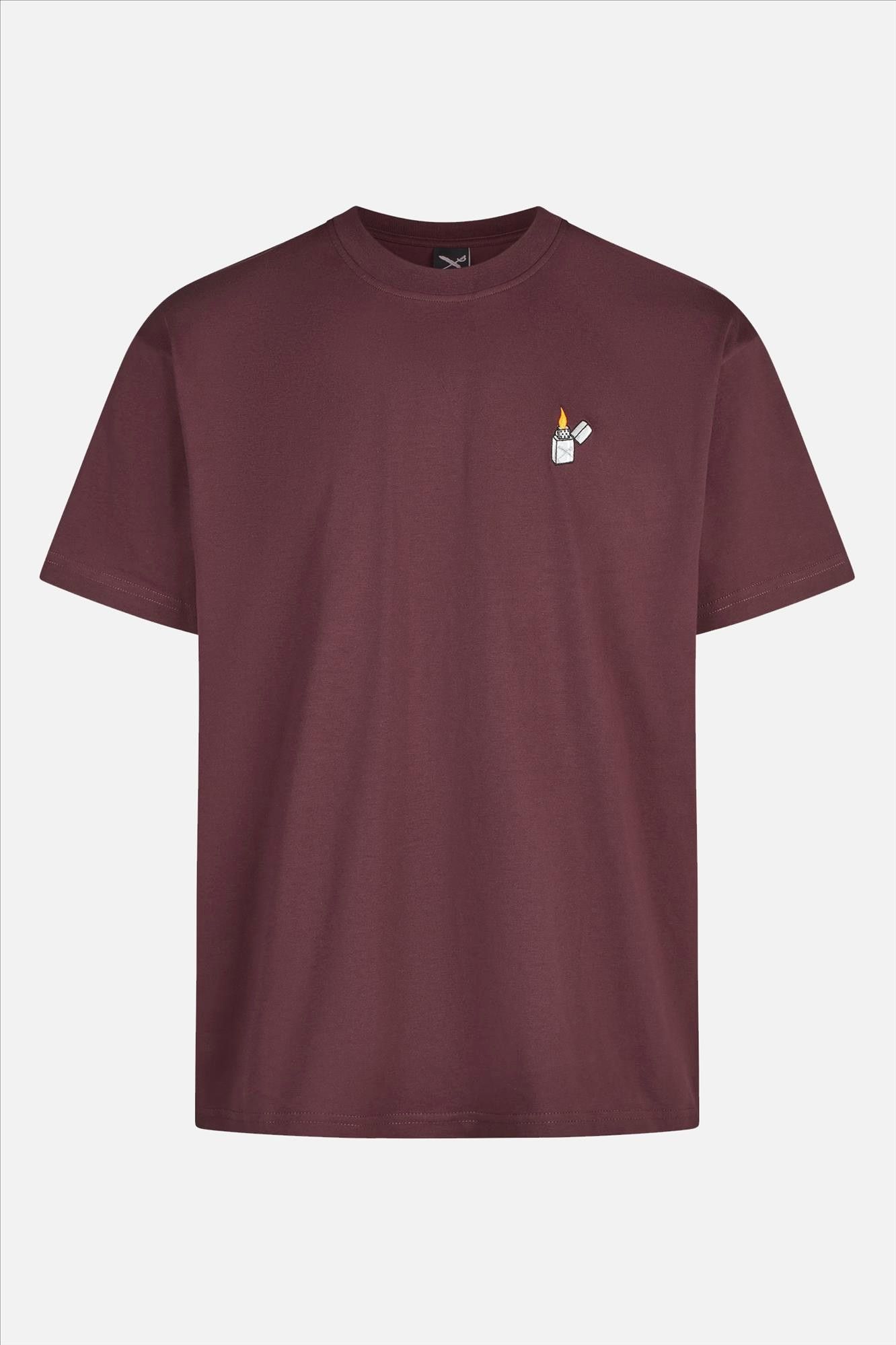 Iriedaily - Donkerpaarse Flaglighter T-shirt