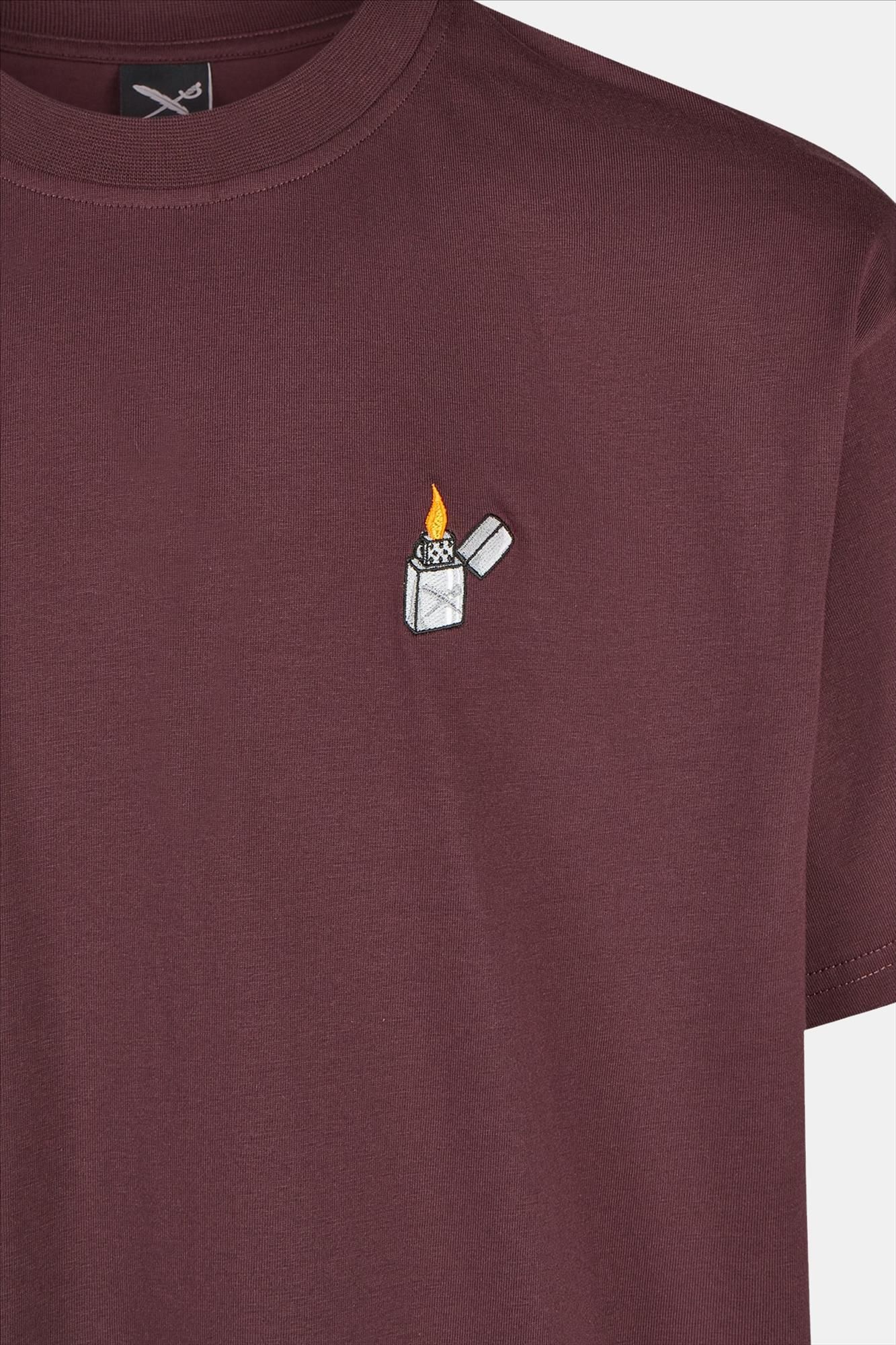 Iriedaily - Donkerpaarse Flaglighter T-shirt