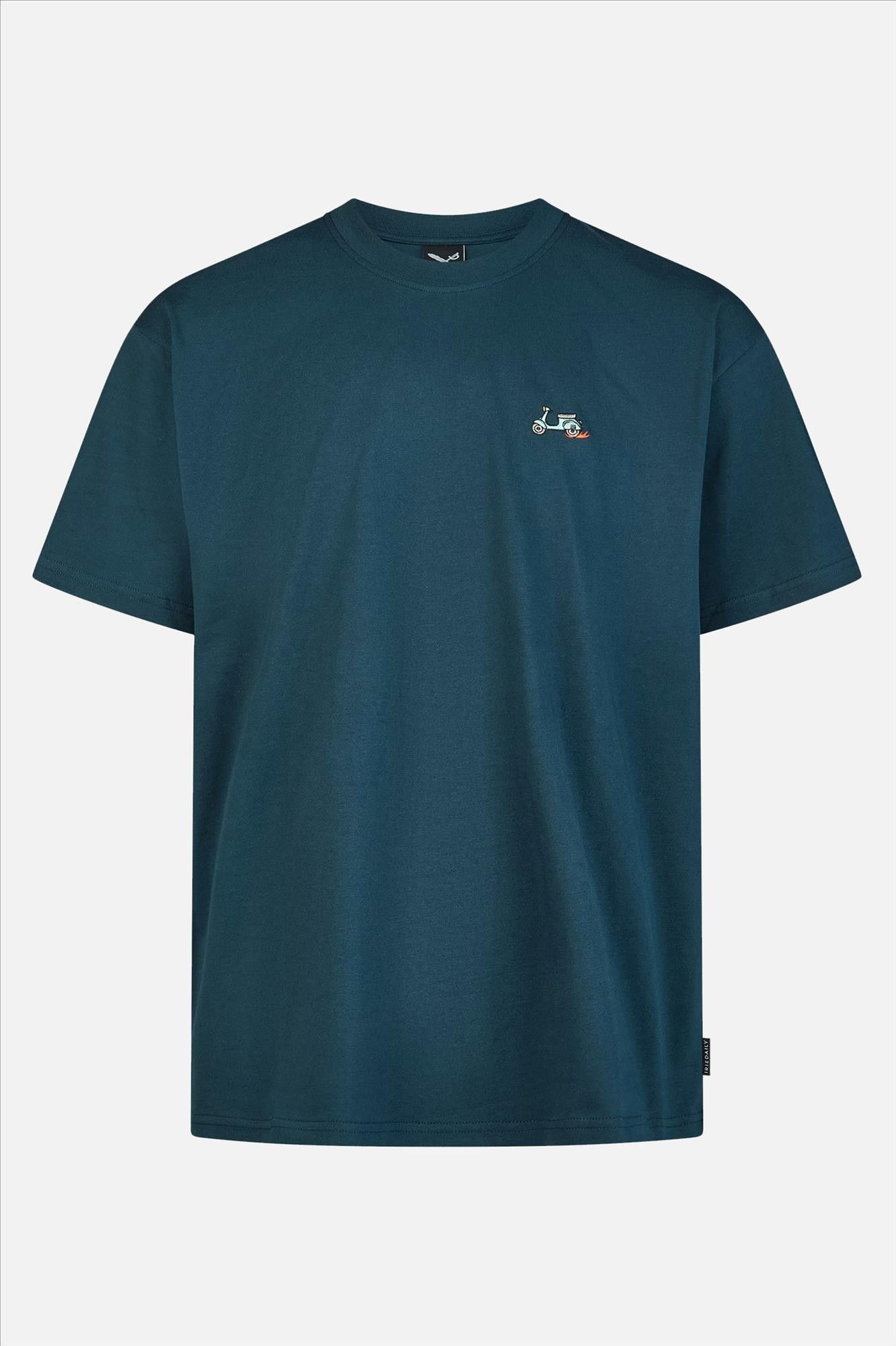 Iriedaily - Donkergroene I Scooter T-shirt