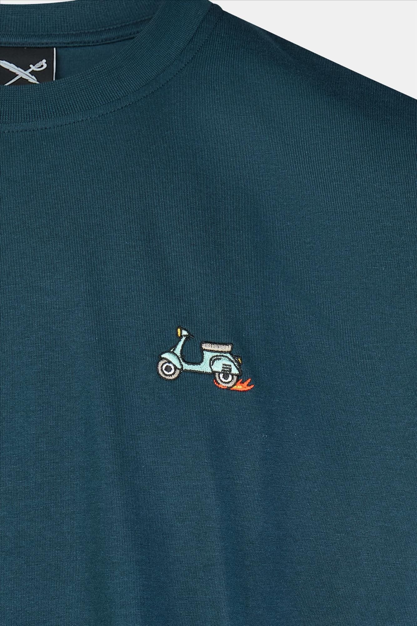 Iriedaily - Donkergroene I Scooter T-shirt