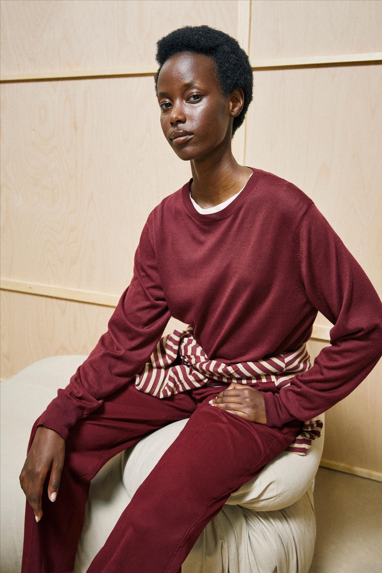 Armed Angels - Bordeaux Fine Knit trui
