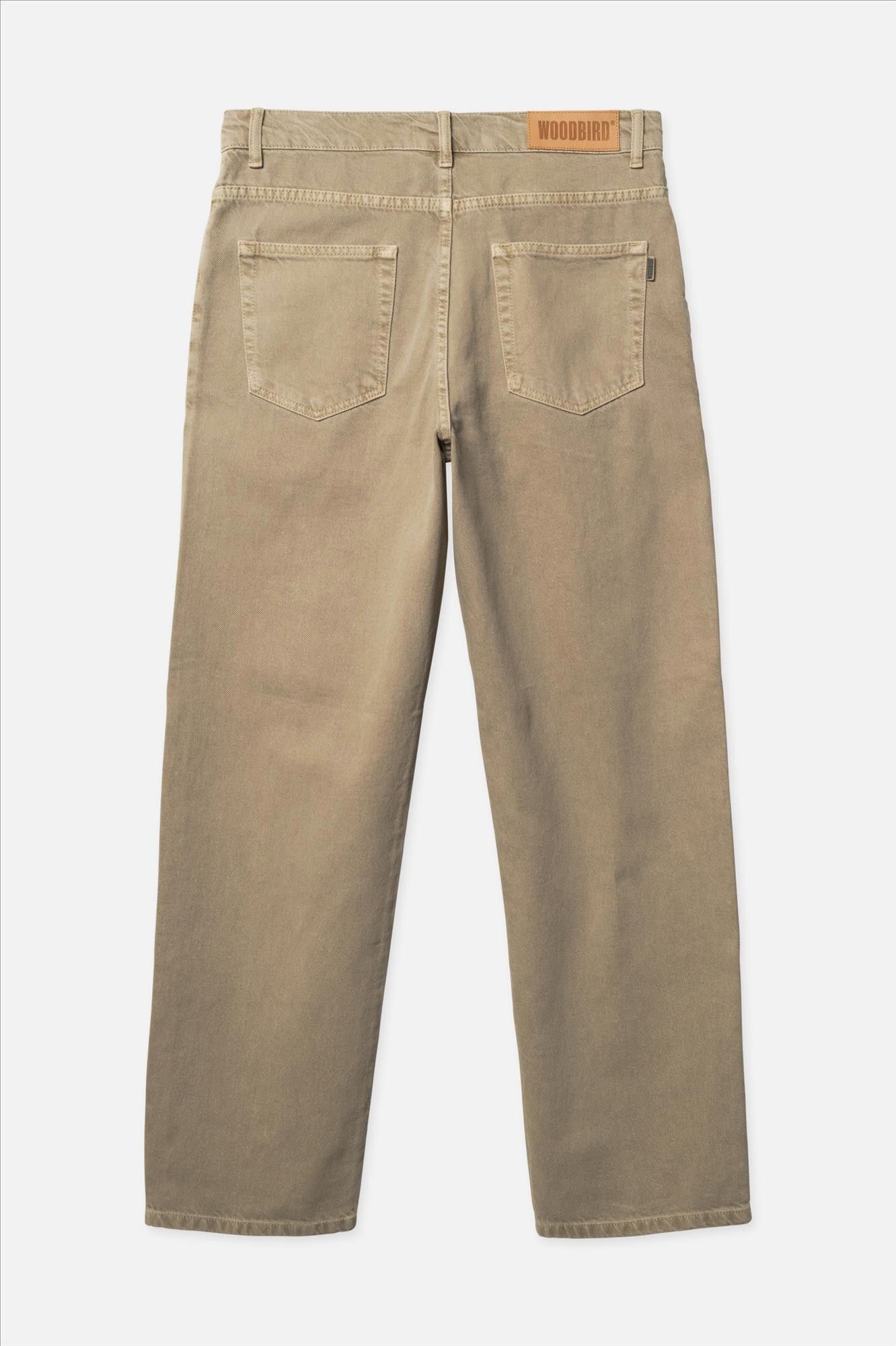 WOODBIRD - Beige Leroy Base loose jeans