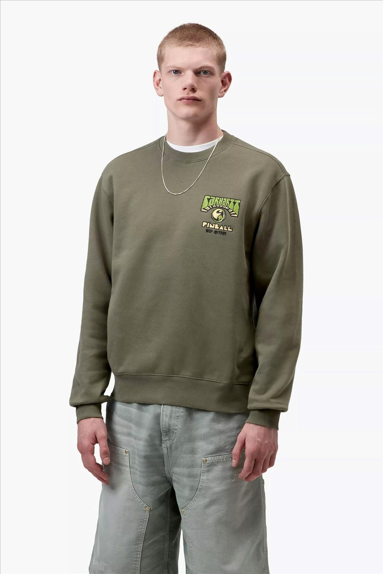 Carhartt WIP - Kaki Pinball sweater