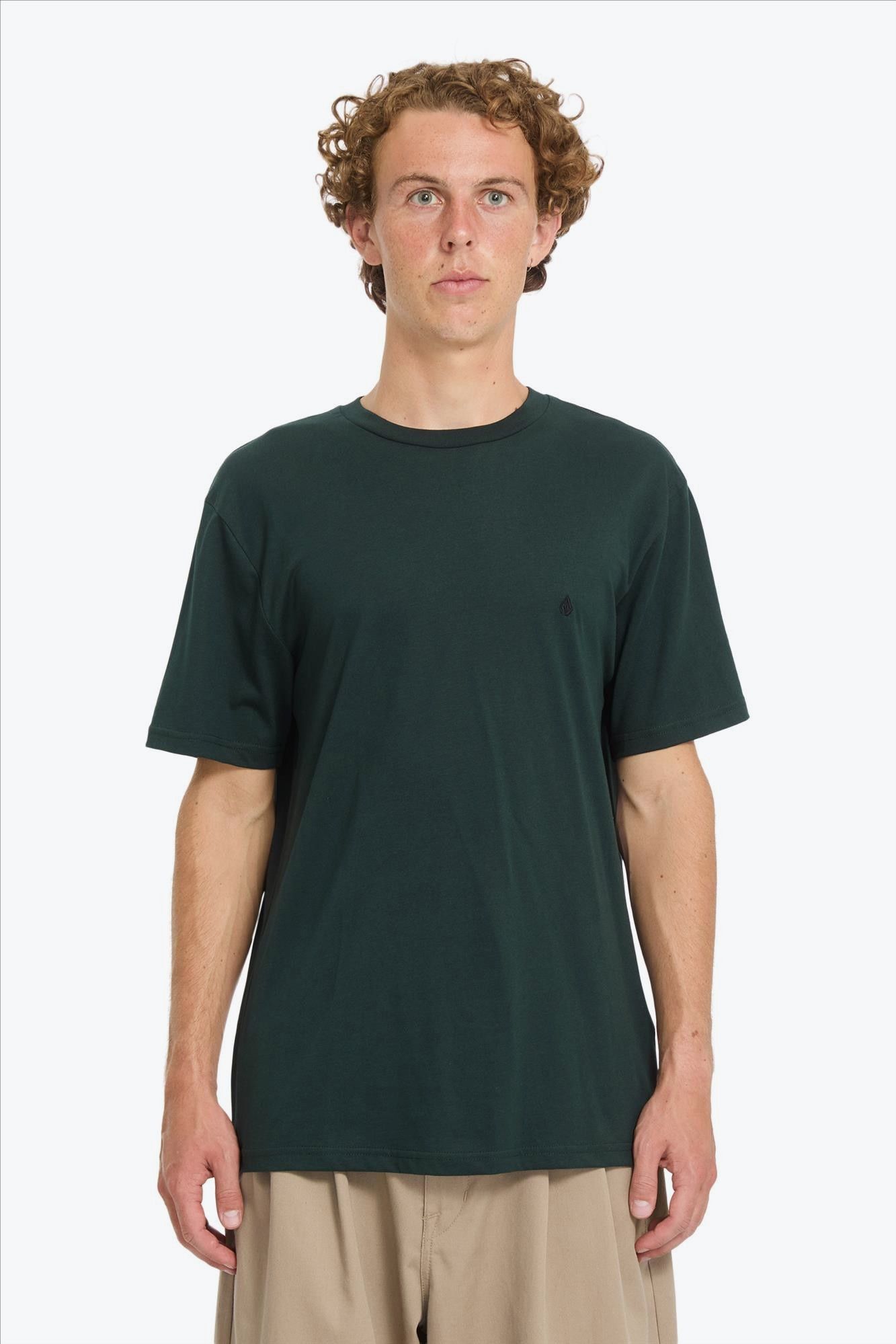 Volcom - Donkergroene Stone Blanks T-shirt