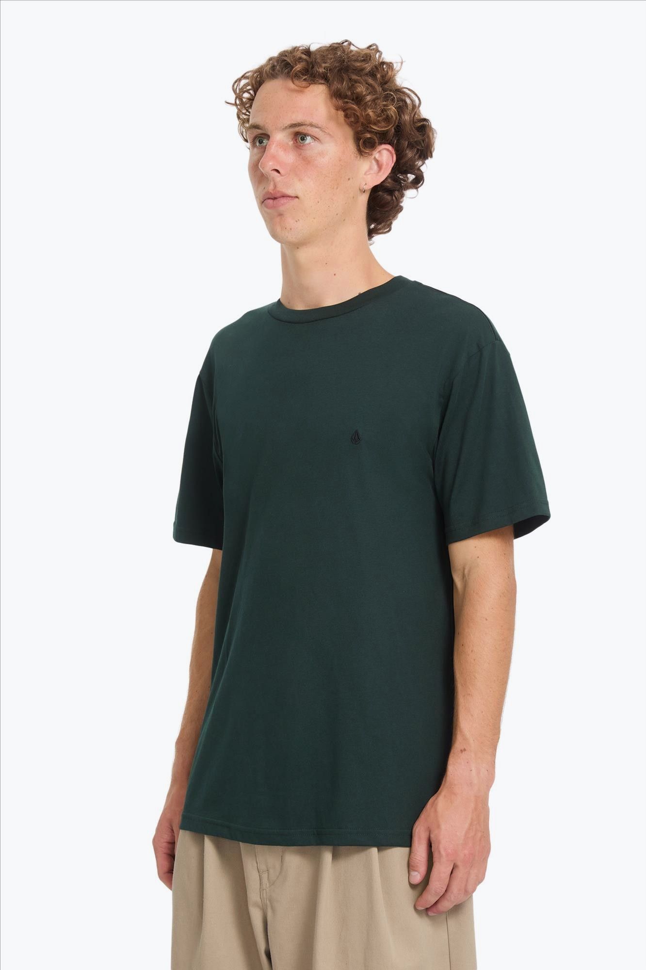 Volcom - Donkergroene Stone Blanks T-shirt