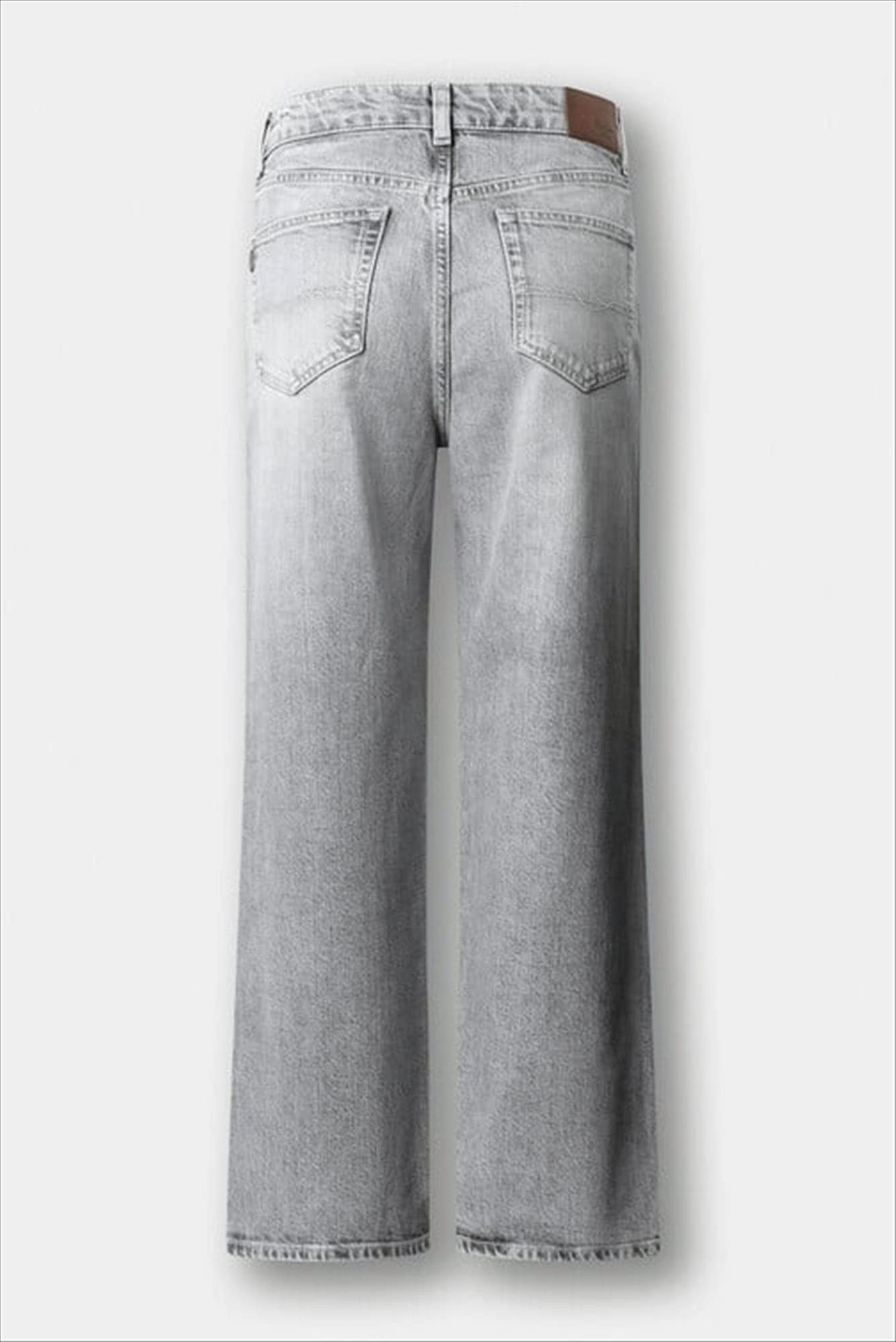 Pepe Jeans London - Grijze Lexa Stud straight jeans
