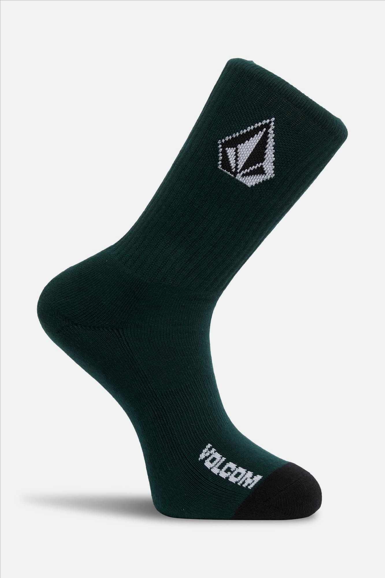 Volcom - Wit-Paars-Donkergroene Full Stone 3-pack sokken